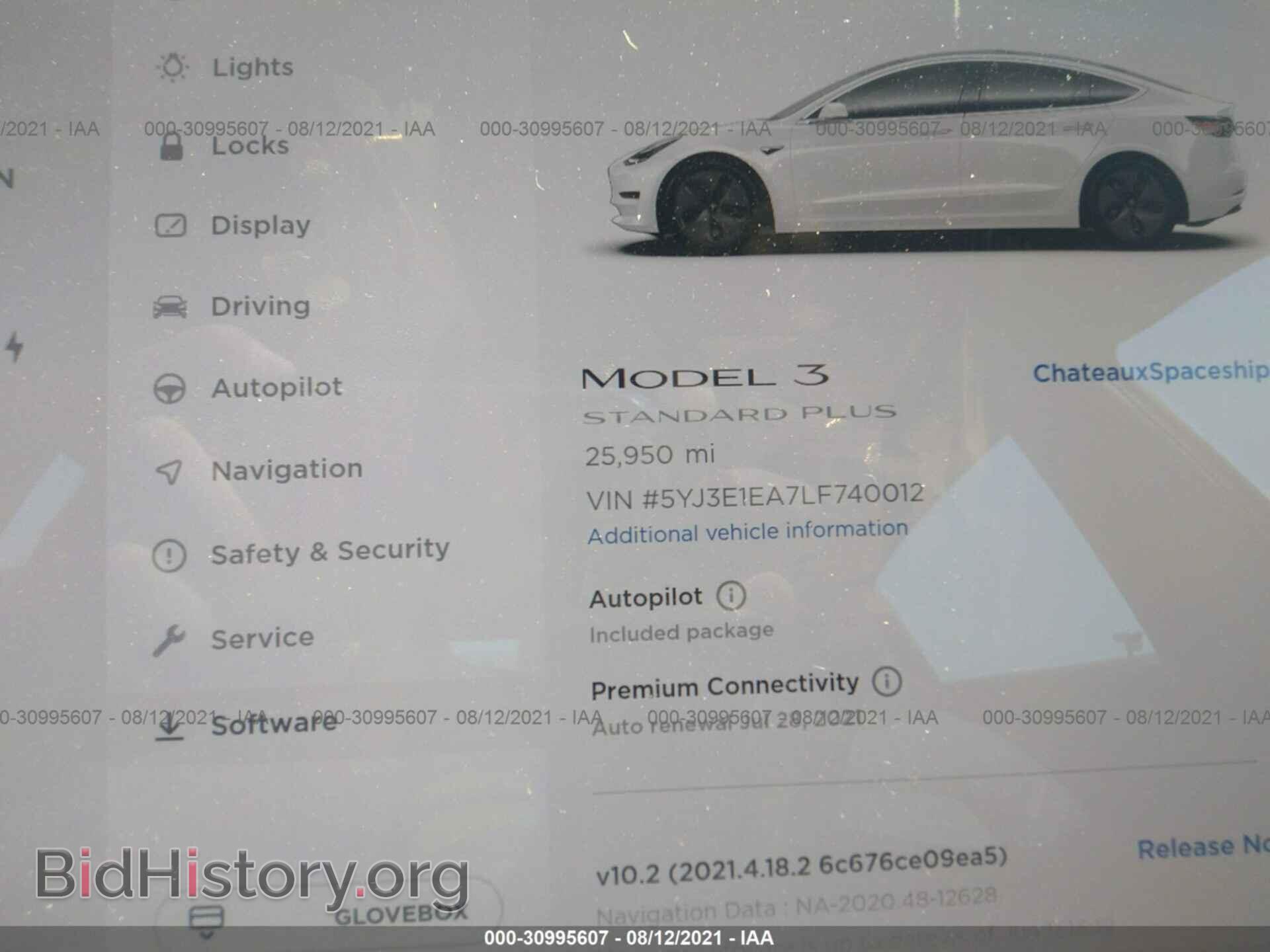 2020 TESLA MODEL 3 - VIN: 5YJ3E1EA7LF740012 - Фото 7