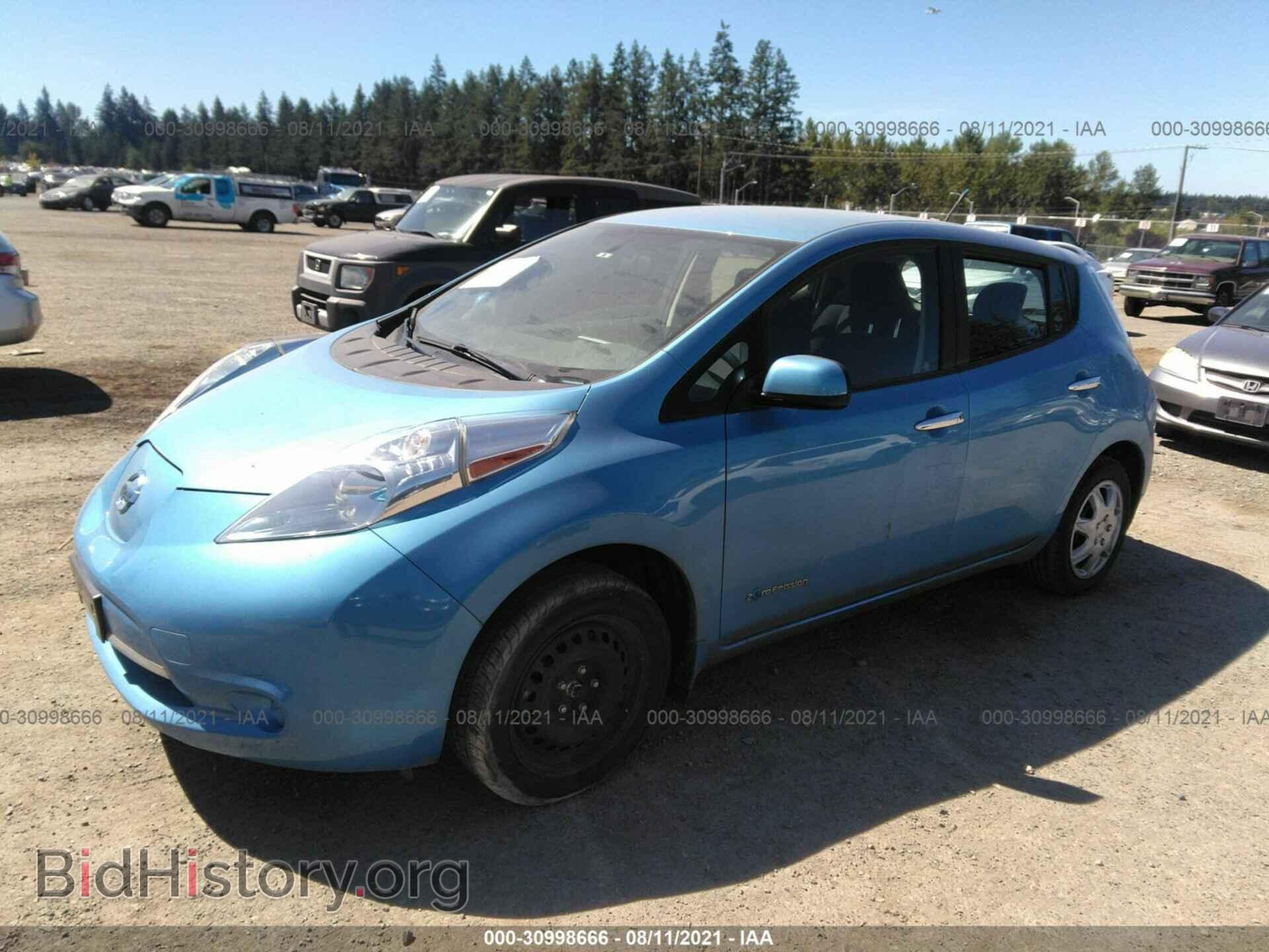 2014 NISSAN LEAF - VIN: 1N4AZ0CP4EC339570 - Фото 2