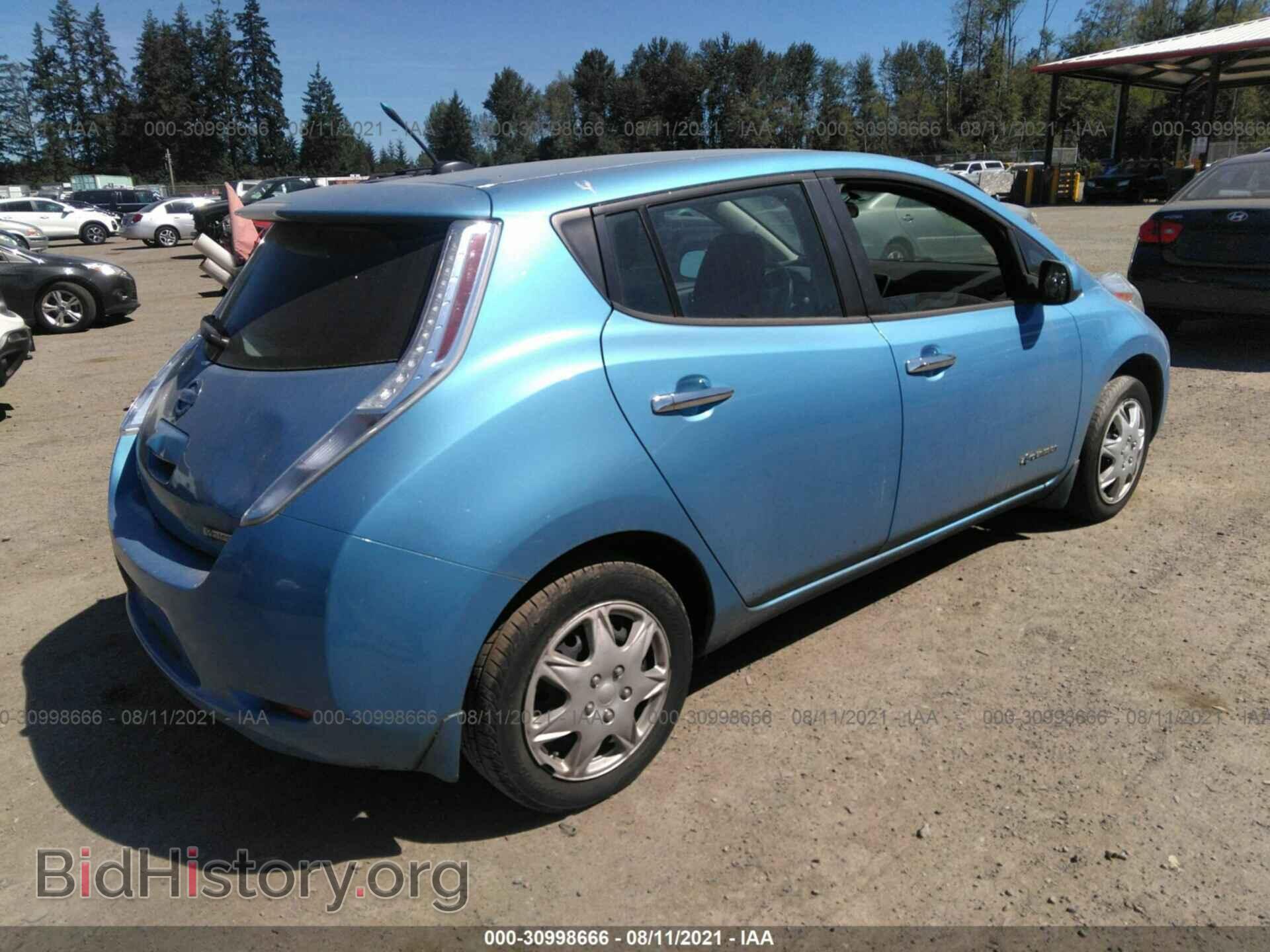 2014 NISSAN LEAF - VIN: 1N4AZ0CP4EC339570 - Фото 4