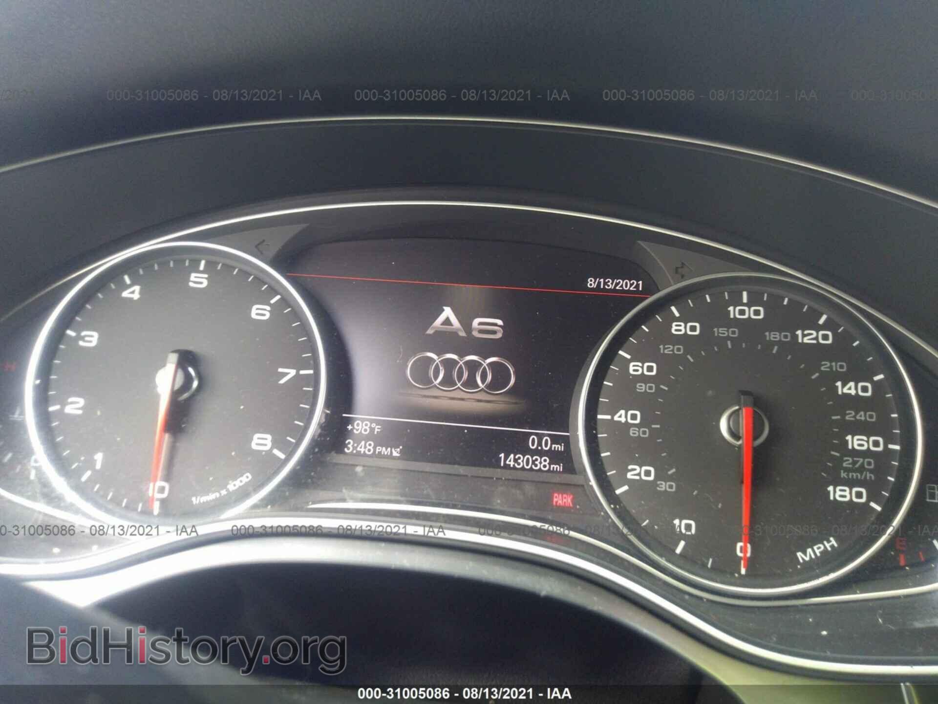 2013 AUDI A6 - VIN: WAUGFAFC0DN077400 - Фото 7