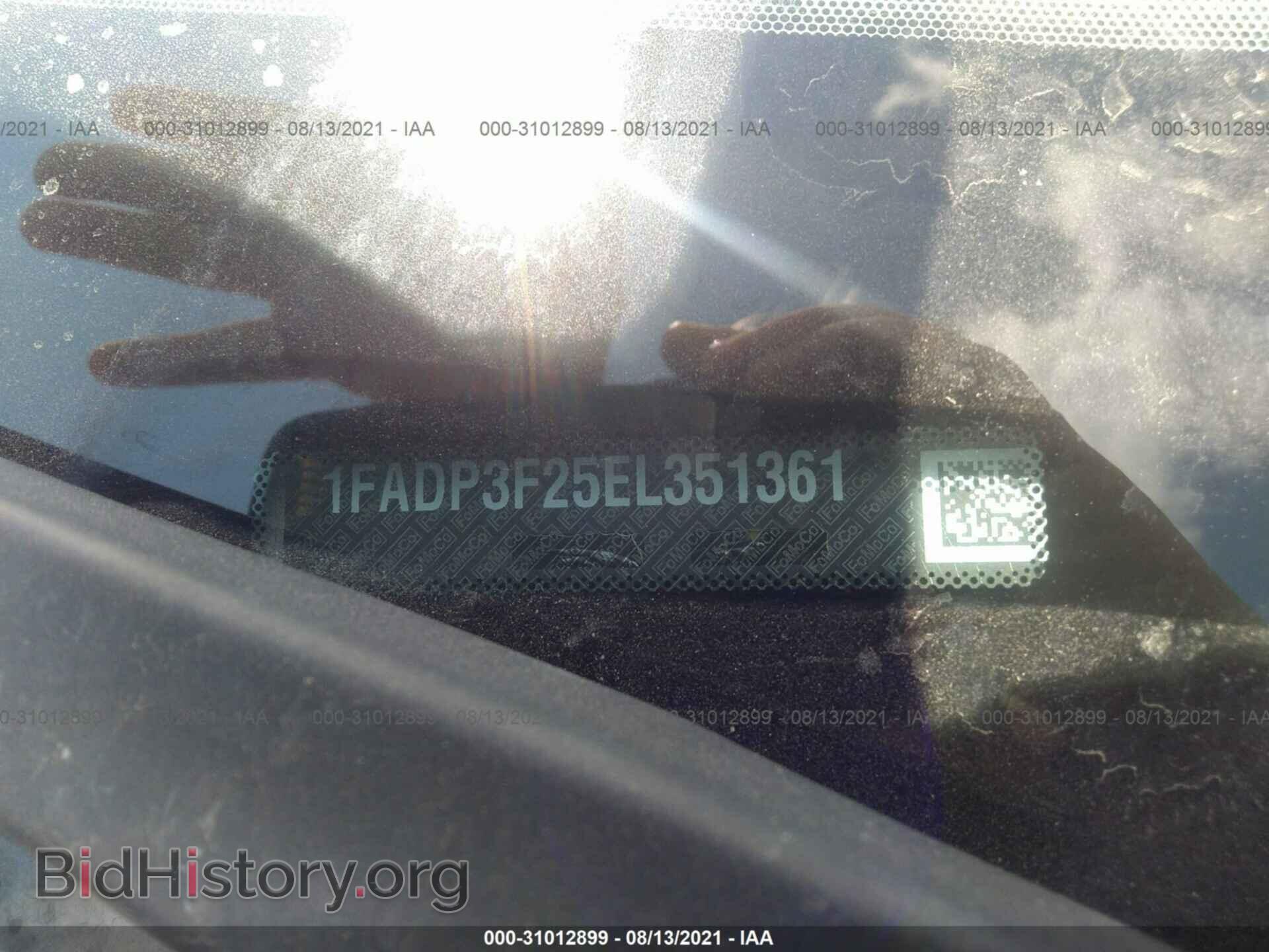 2014 FORD FOCUS - VIN: 1FADP3F25EL351361 - Фото 9