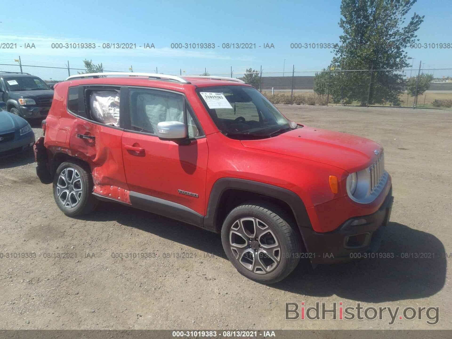 Фотография ZACCJBDT6GPE21591 - JEEP RENEGADE 2016