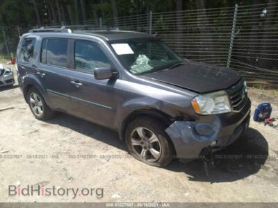 2014 Honda PILOT EX-L, серебристый — VIN 5FNYF4H56EB034669, IAAI