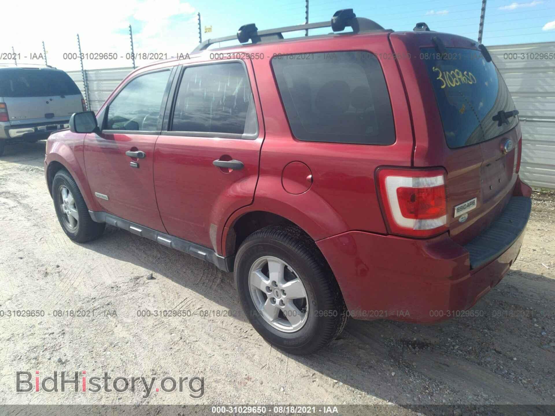 2008 FORD ESCAPE - VIN: 1FMCU02Z98KE62811 - Фото 3