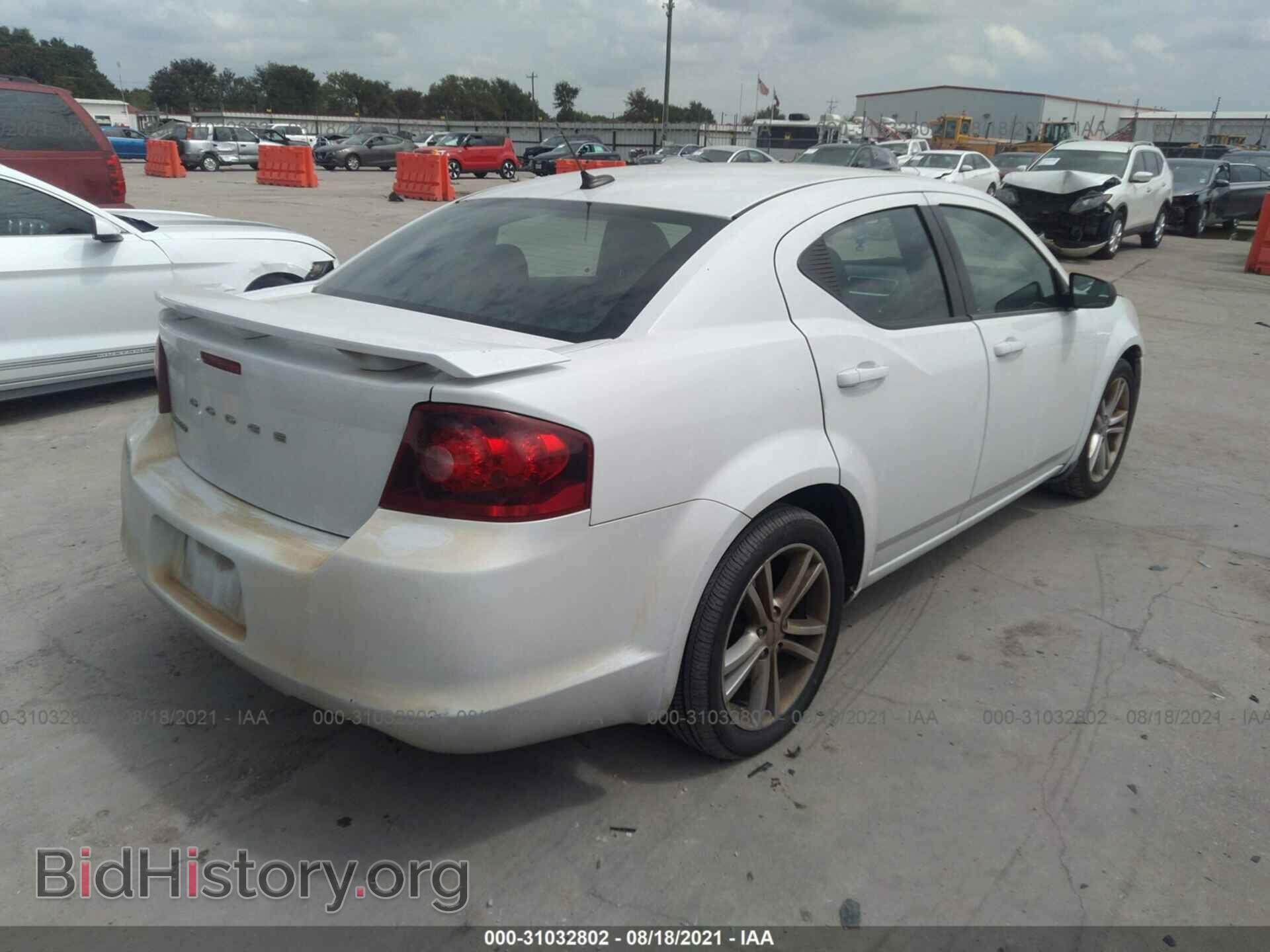 2013 DODGE AVENGER - VIN: 1C3CDZAG9DN749510 - Фото 4