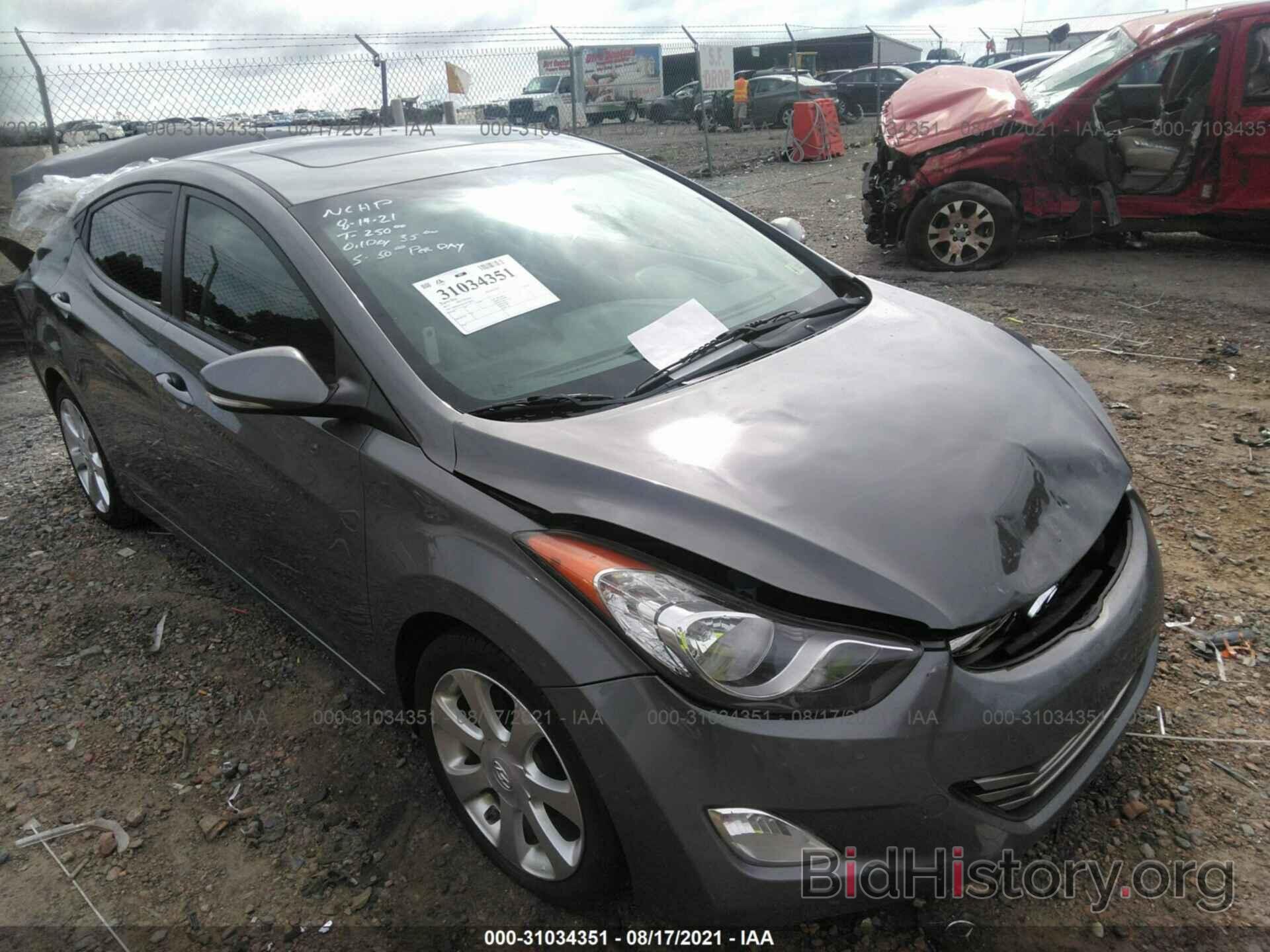 Photo 5NPDH4AE1CH128363 - HYUNDAI ELANTRA 2012