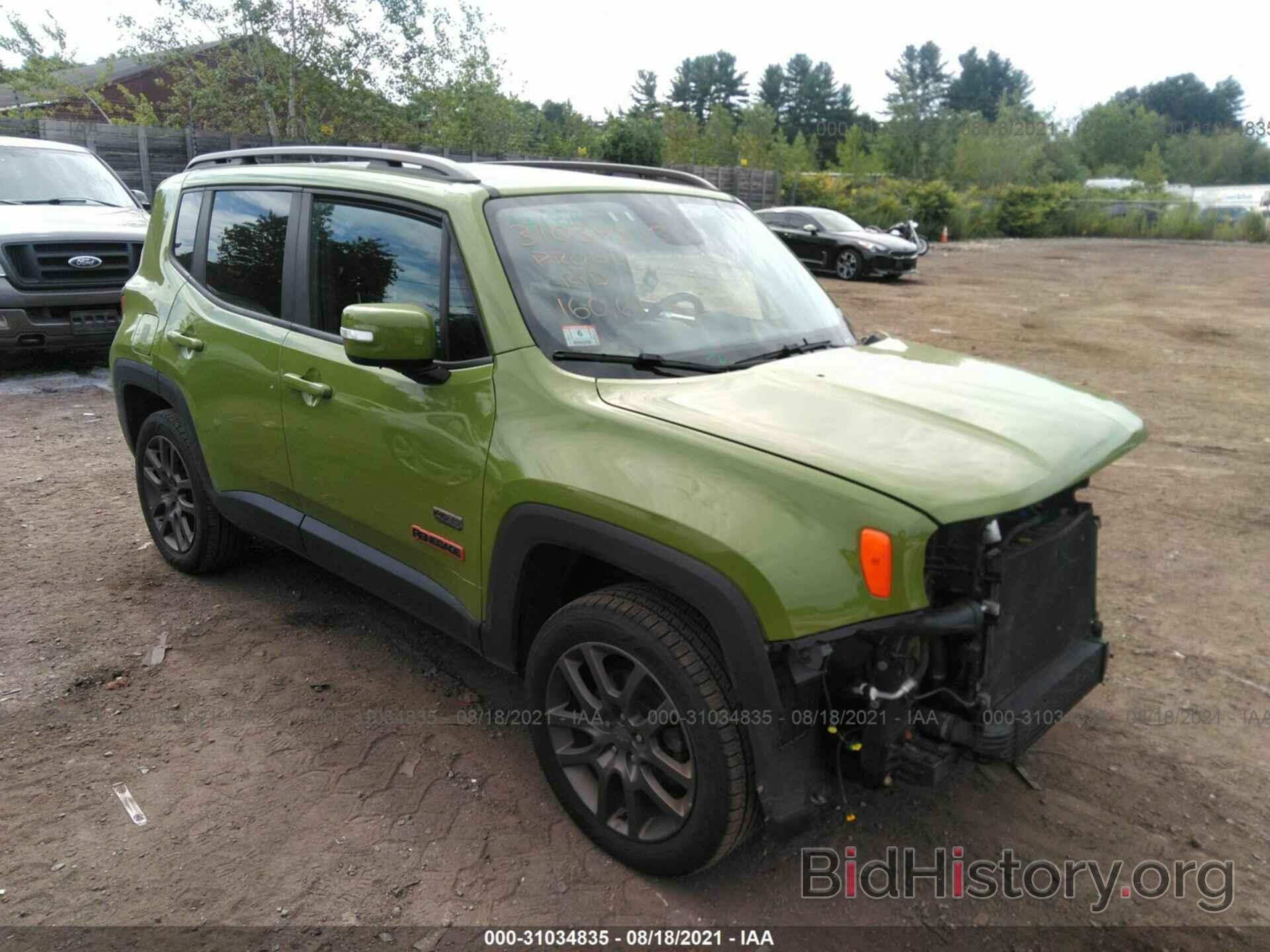 Photo ZACCJBBWXGPC99542 - JEEP RENEGADE 2016