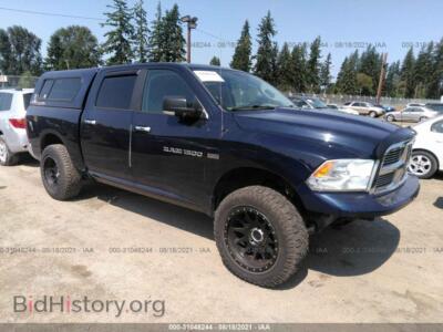 2012 RAM 1500 Big Horn, blue — VIN 1C6RD7LT0CS170899, IAAI
