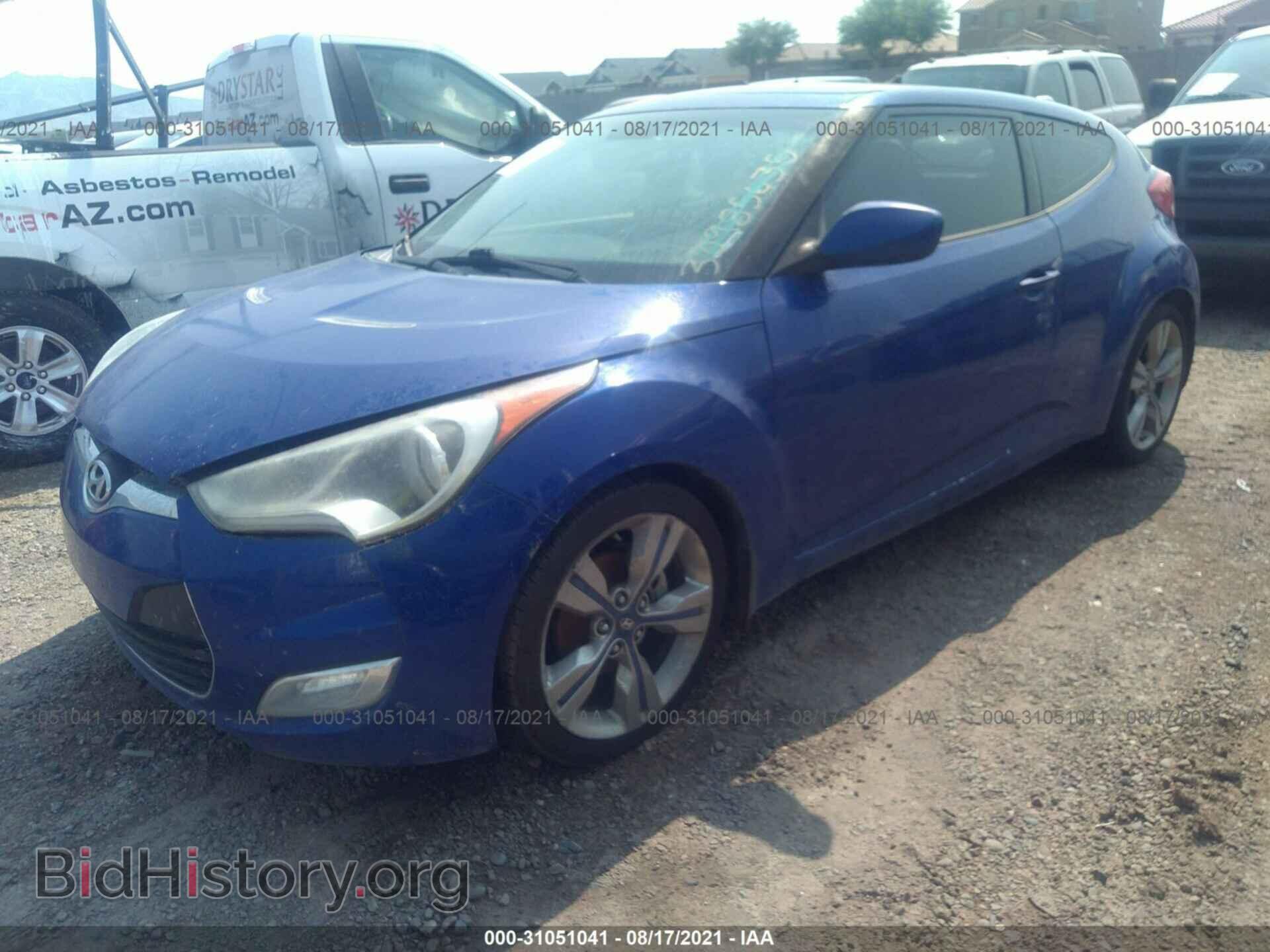 2012 HYUNDAI VELOSTER - VIN: KMHTC6AD3CU072330 - Фото 2