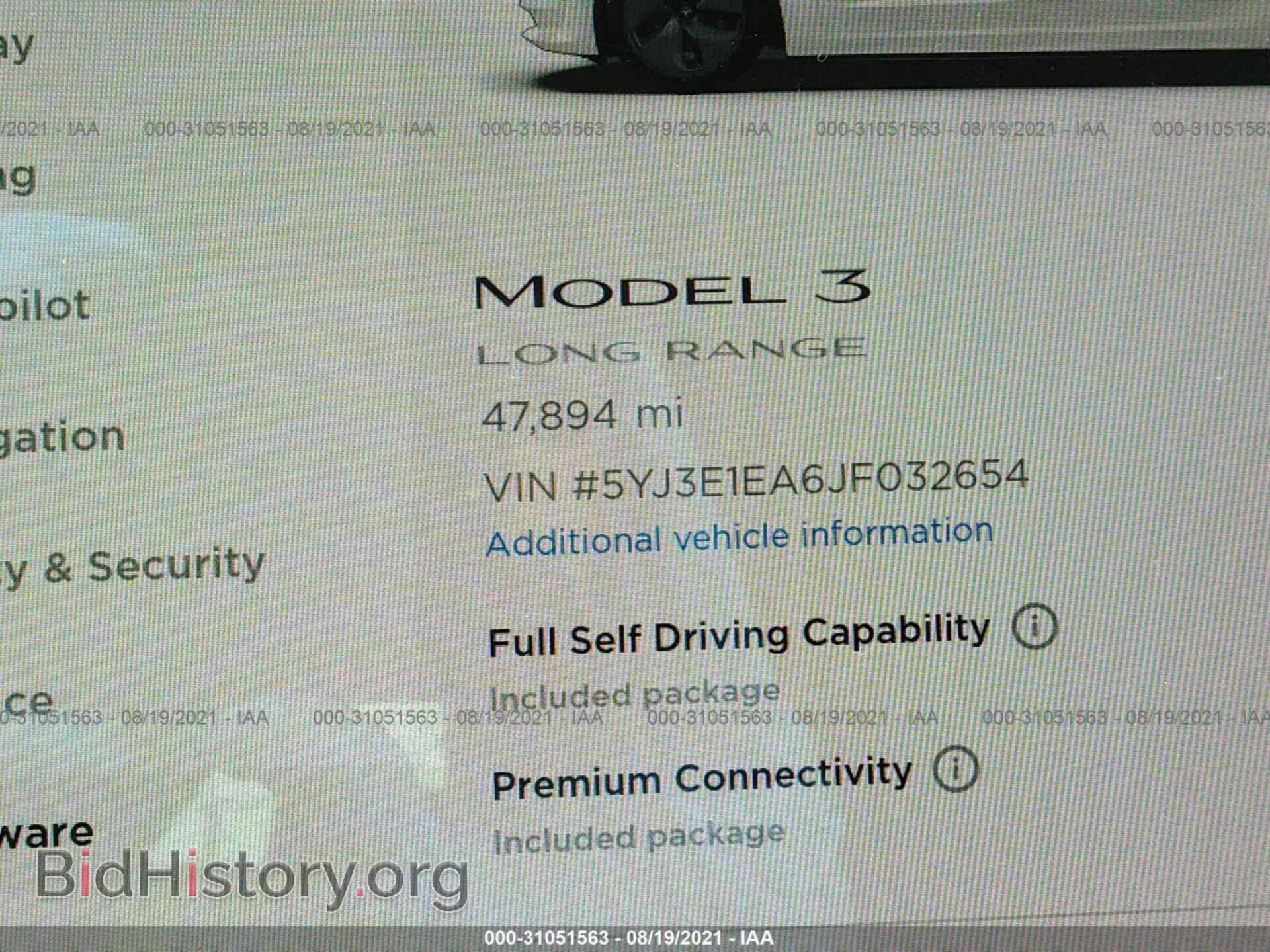 2018 TESLA MODEL 3 - VIN: 5YJ3E1EA6JF032654 - Фото 9