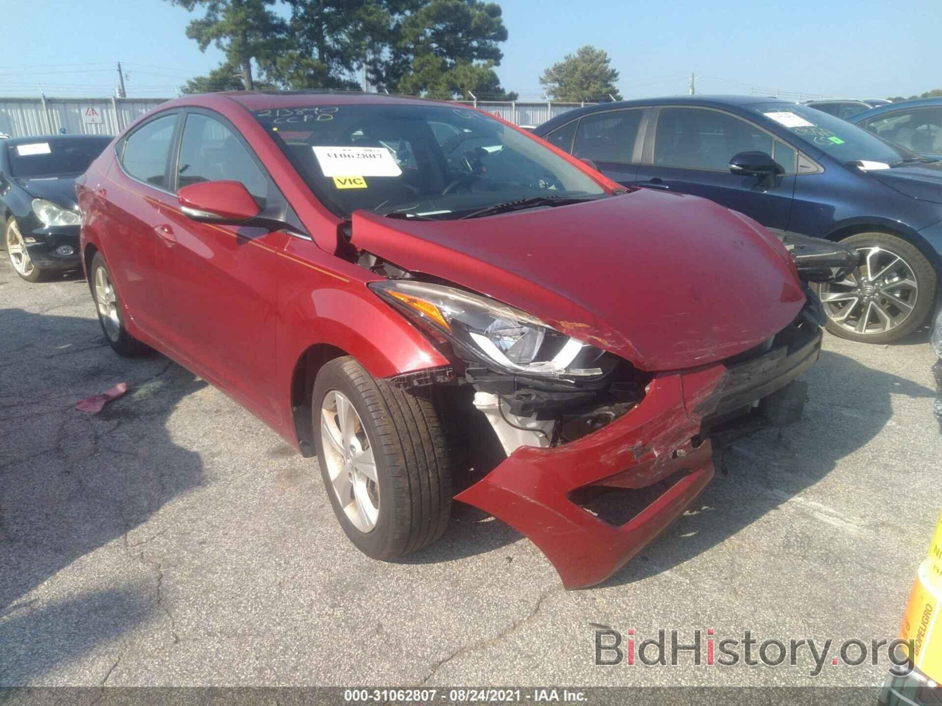 Photo KMHDH4AE0GU623676 - HYUNDAI ELANTRA 2016