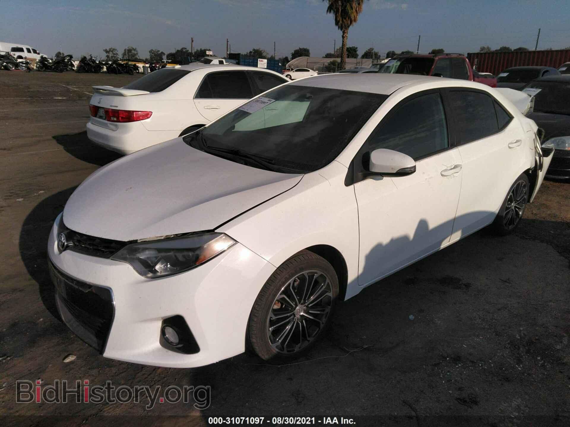 2014 TOYOTA COROLLA - VIN: 5YFBURHE9EP059384 - Фото 2