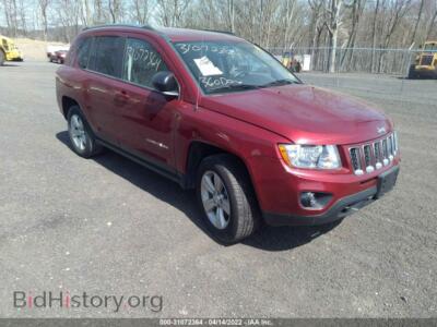 2011 Jeep COMPASS, red — VIN 1J4NF1FB7BD154374, IAAI