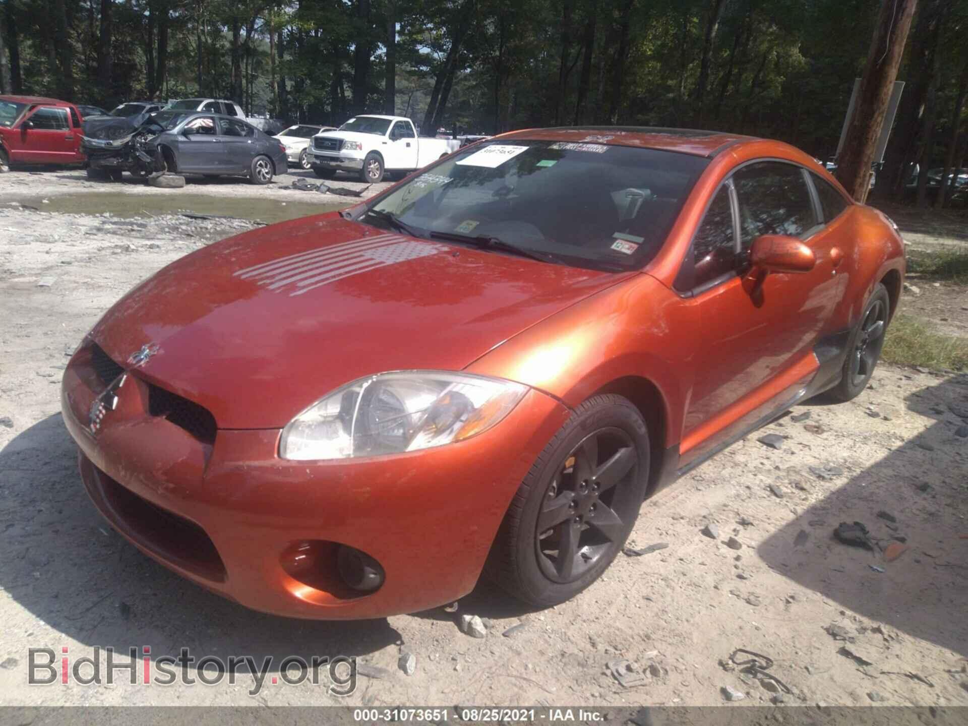 2007 MITSUBISHI ECLIPSE - VIN: 4A3AK34T67E013169 - Фото 2