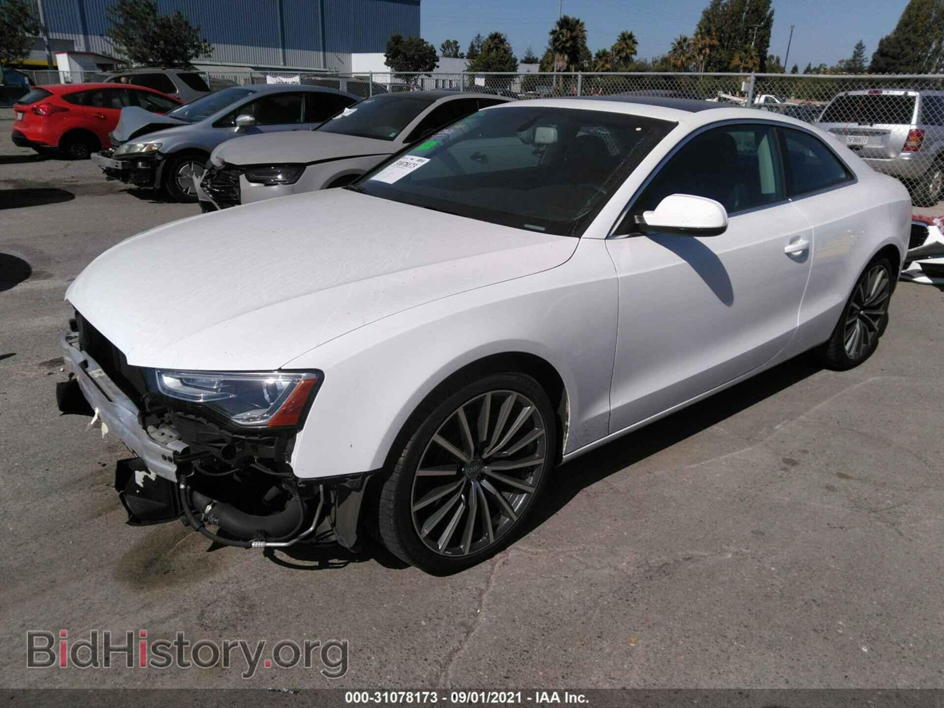 2013 AUDI A5 - VIN: WAULFAFR6DA042497 - Фото 2