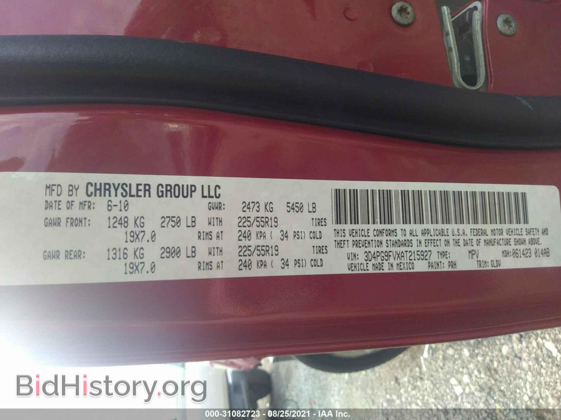2010 DODGE JOURNEY - VIN: 3D4PG9FVXAT215927 - Photo 9