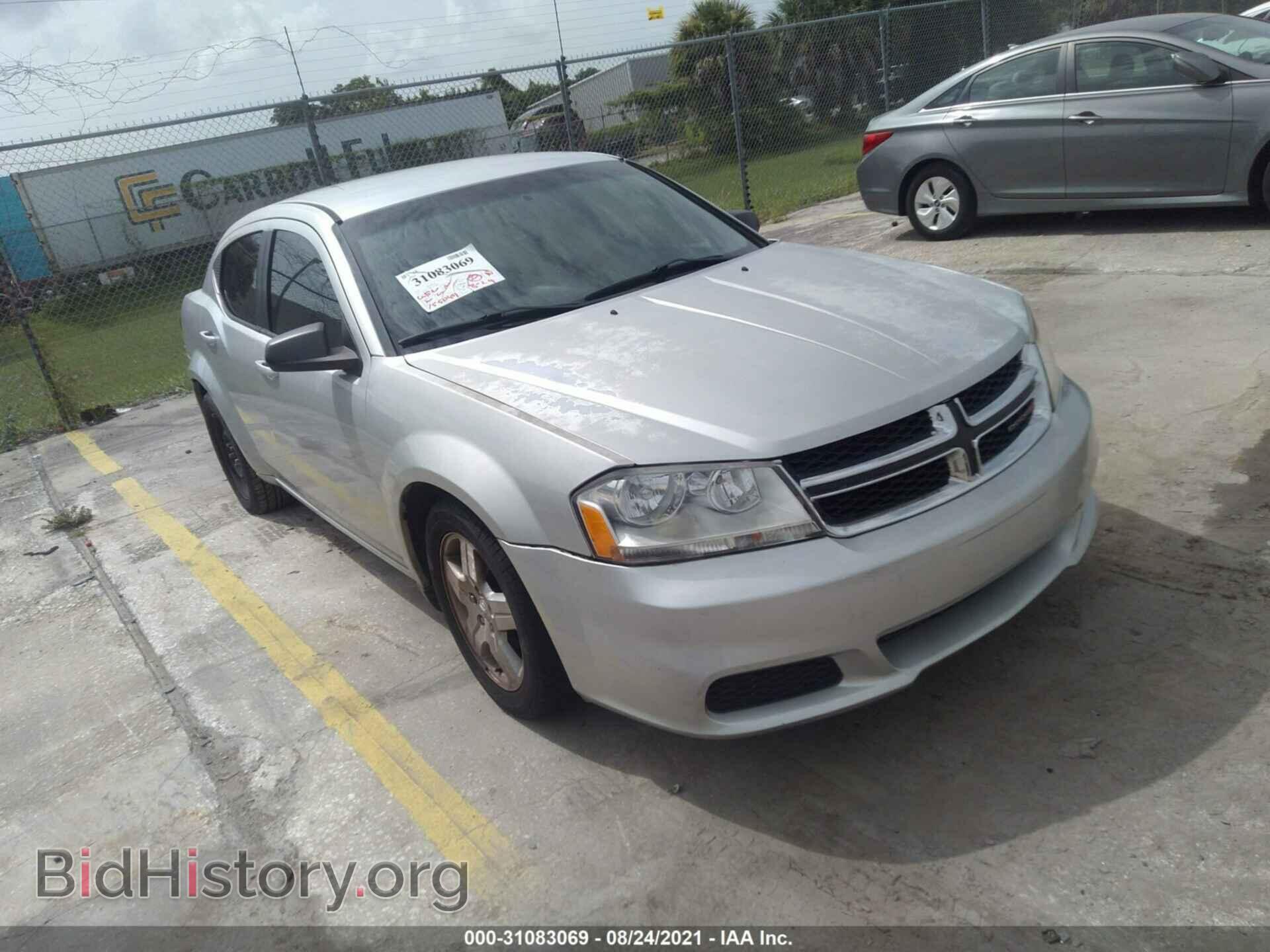 Photo 1C3CDZAB8CN294443 - DODGE AVENGER 2012