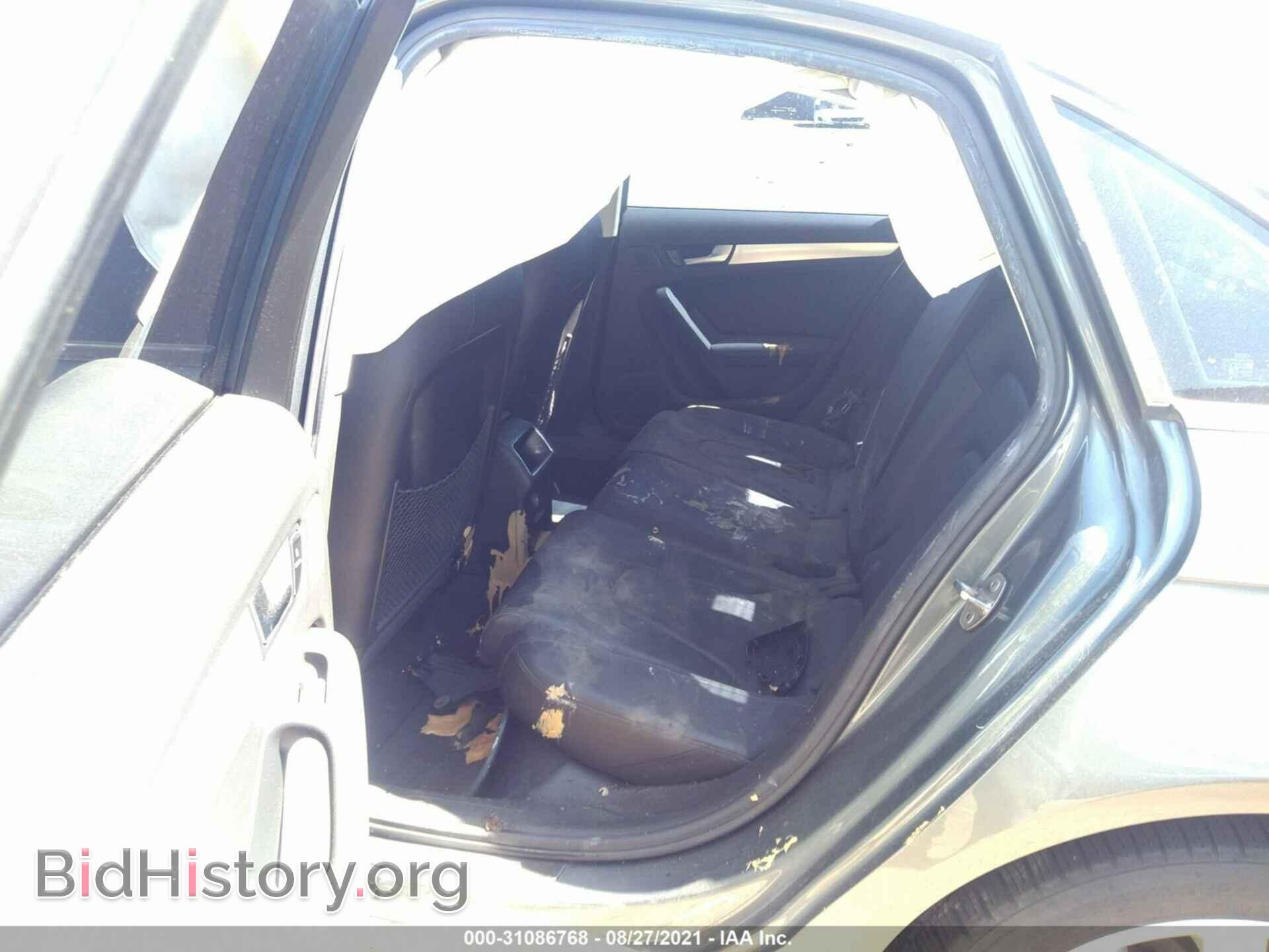 2012 AUDI A4 - VIN: WAUBFAFL2CN004134 - Фото 8