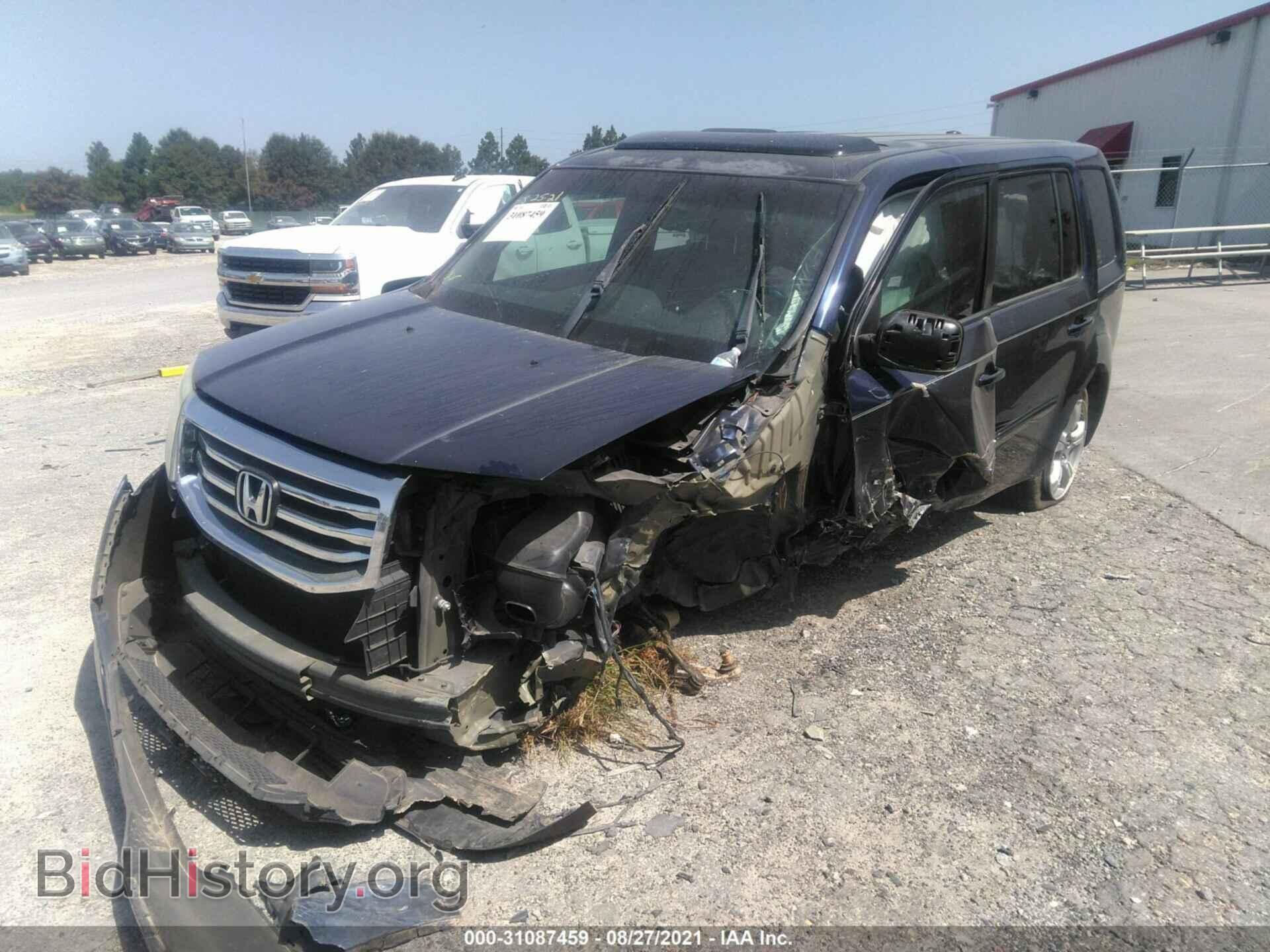 2013 HONDA PILOT - VIN: 5FNYF3H56DB043879 - Фото 2