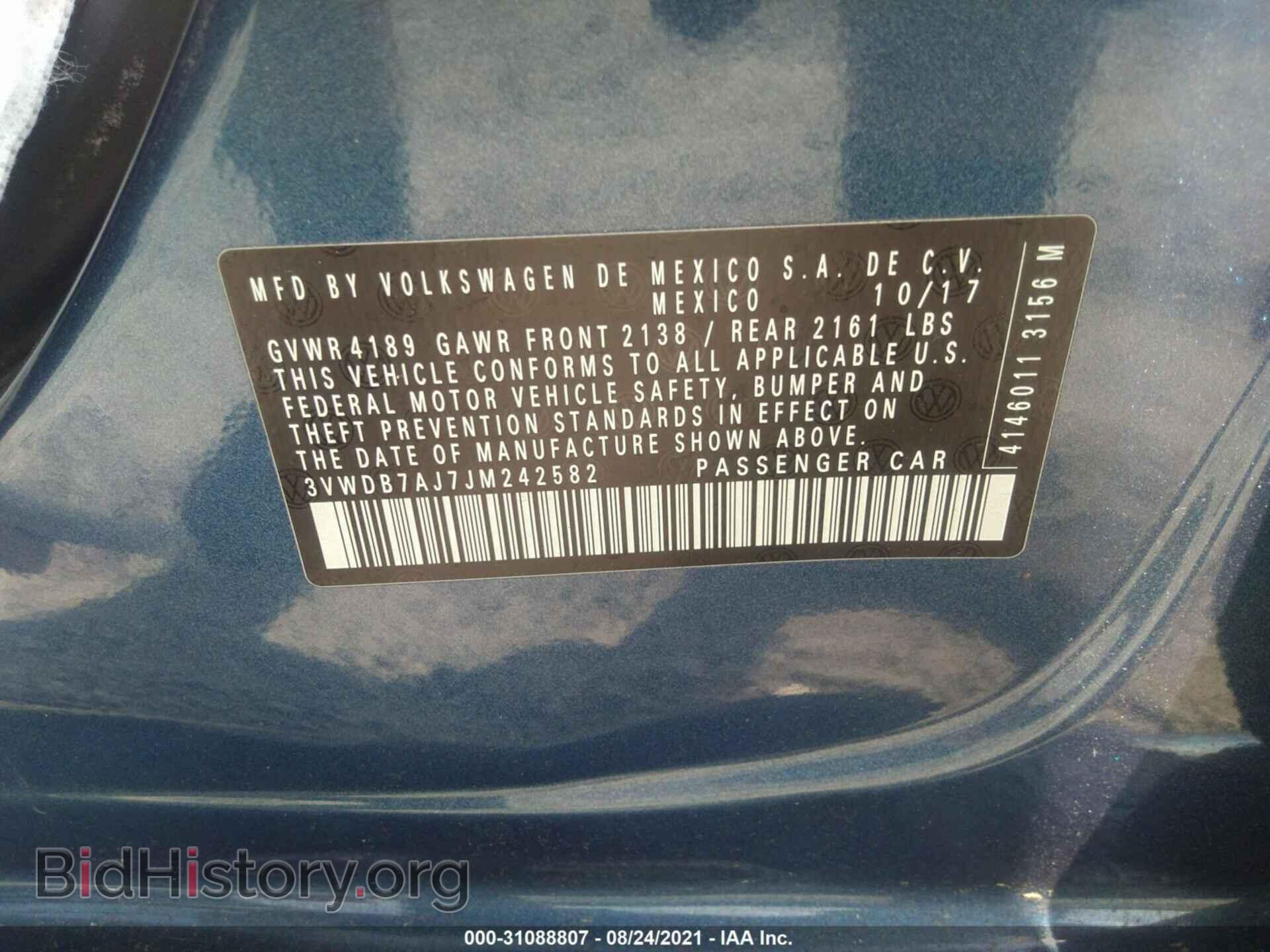 2018 VOLKSWAGEN JETTA - VIN: 3VWDB7AJ7JM242582 - Фото 9