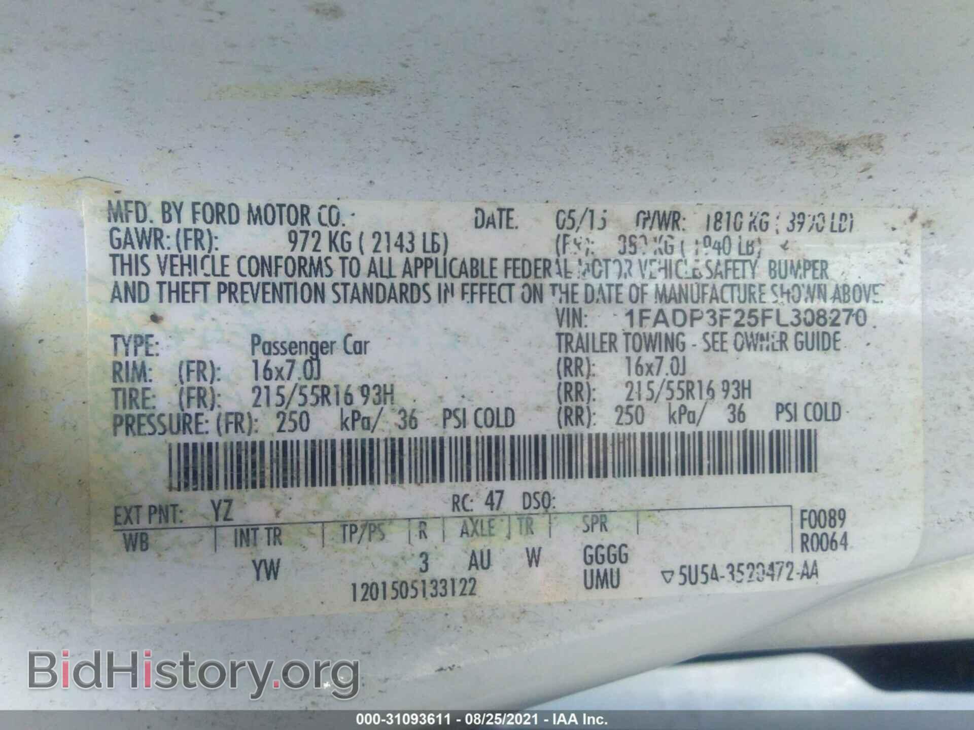 2015 FORD FOCUS - VIN: 1FADP3F25FL308270 - Photo 9