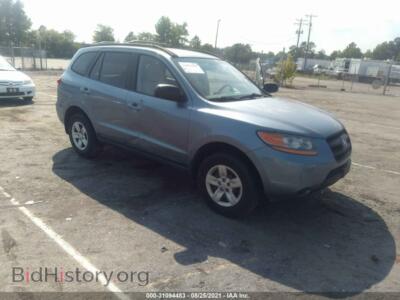 2009 Hyundai SANTA FE GLS, light blue — VIN 5NMSG73D79H325527, IAAI