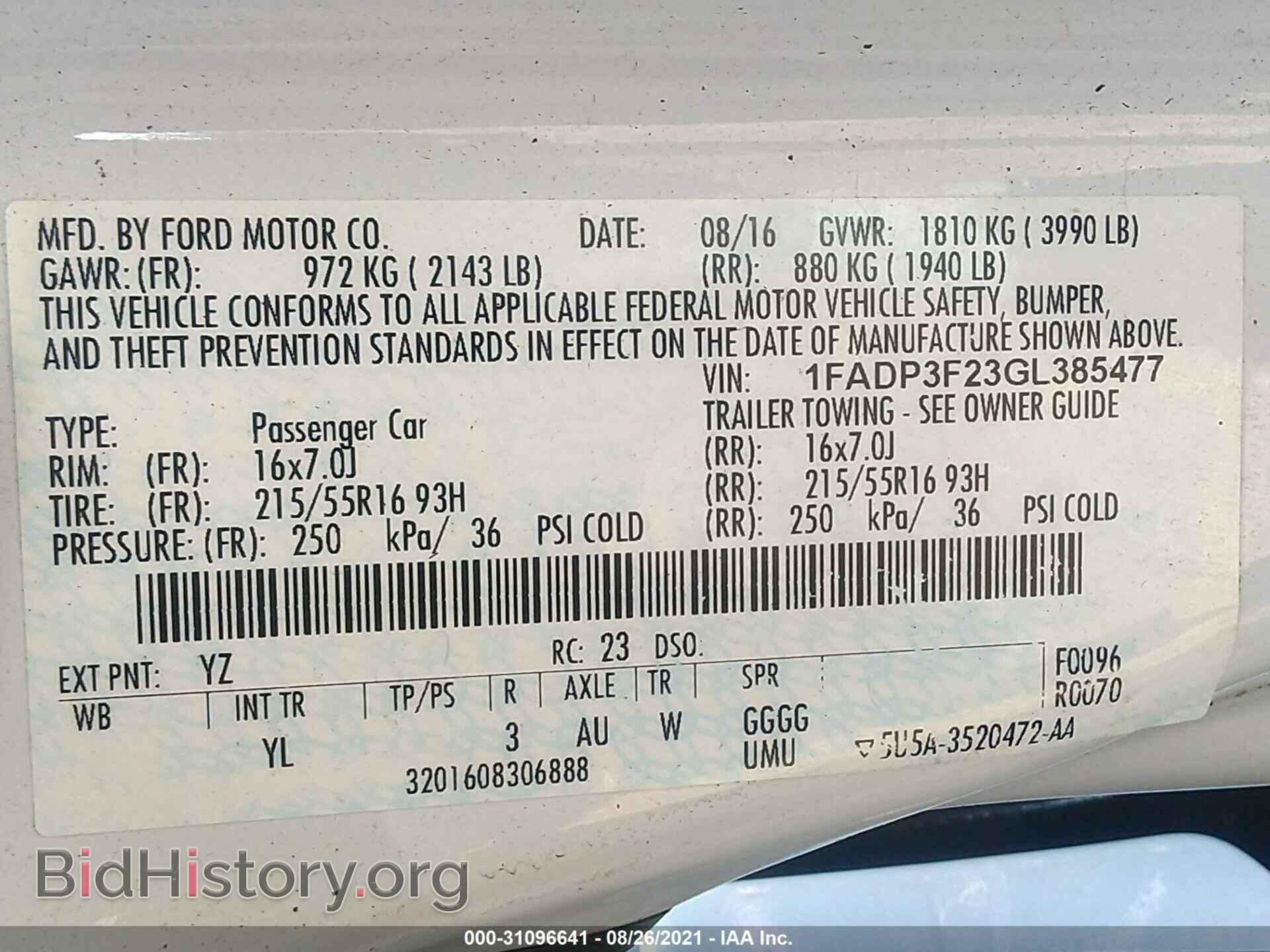 2016 FORD FOCUS - VIN: 1FADP3F23GL385477 - Photo 9