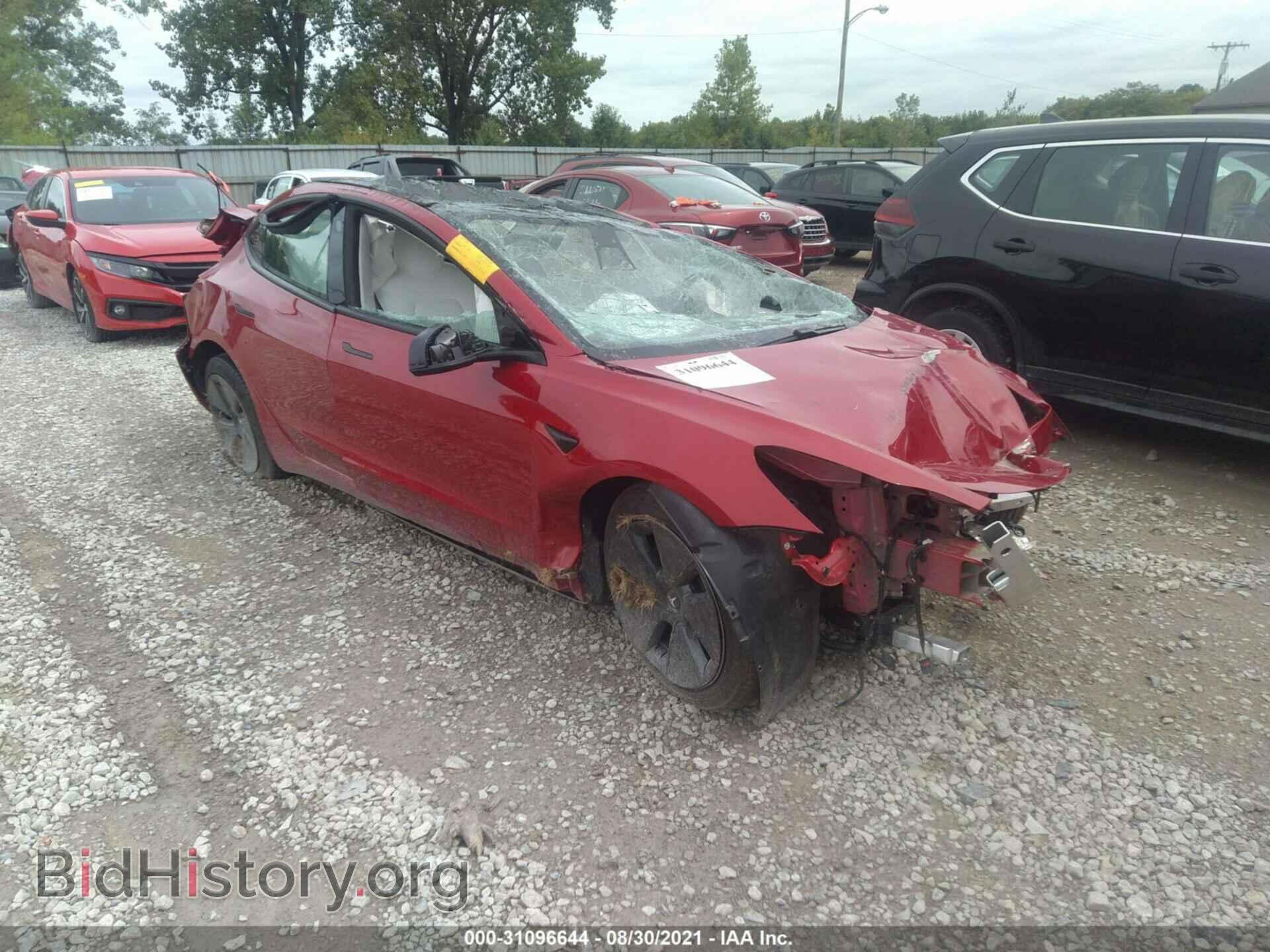 Photo 5YJ3E1EB7MF960812 - TESLA MODEL 3 2021