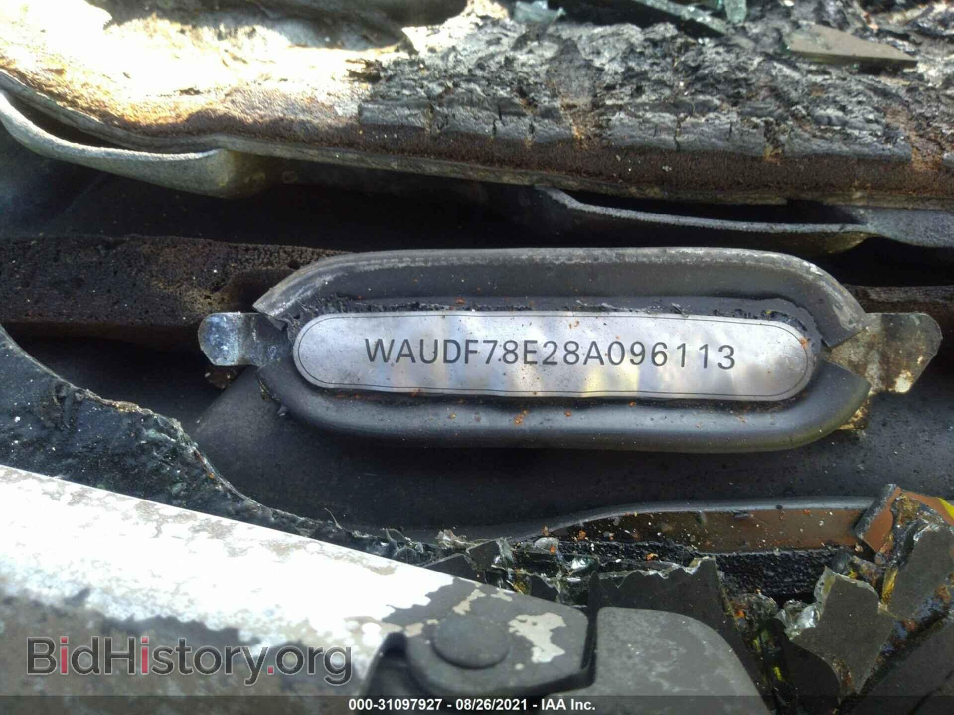 2008 AUDI A4 - VIN: WAUDF78E28A096113 - Фото 9