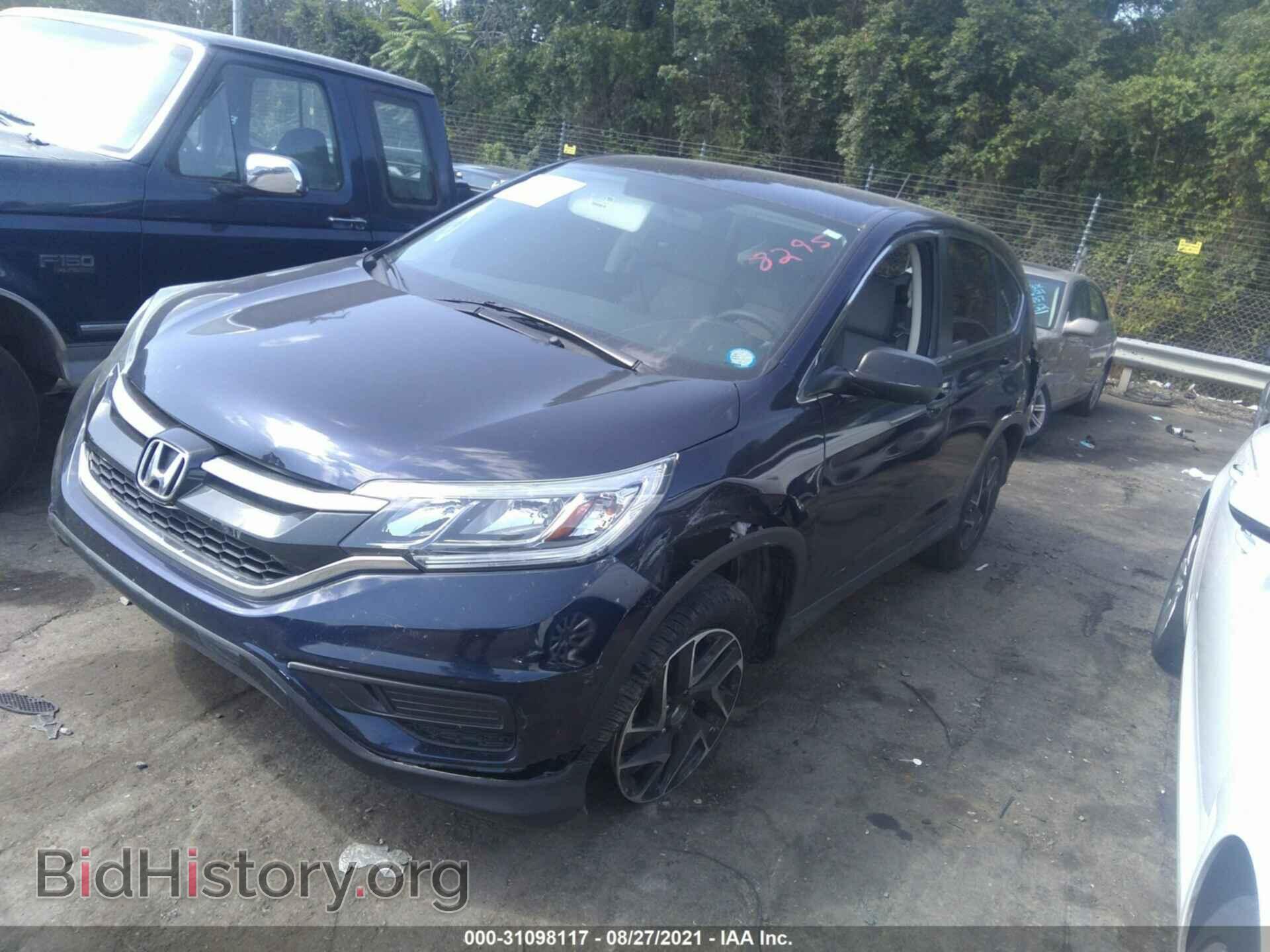 2016 HONDA CR-V - VIN: 5J6RM4H48GL078295 - Фото 2