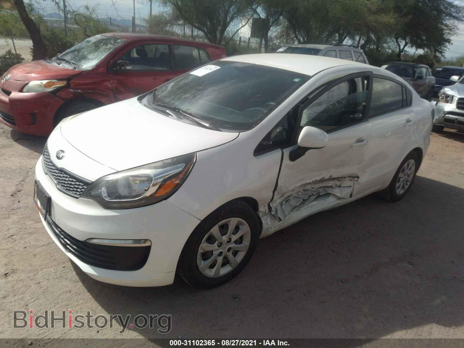 2016 KIA RIO - VIN: KNADM4A35G6541054 - Фото 2