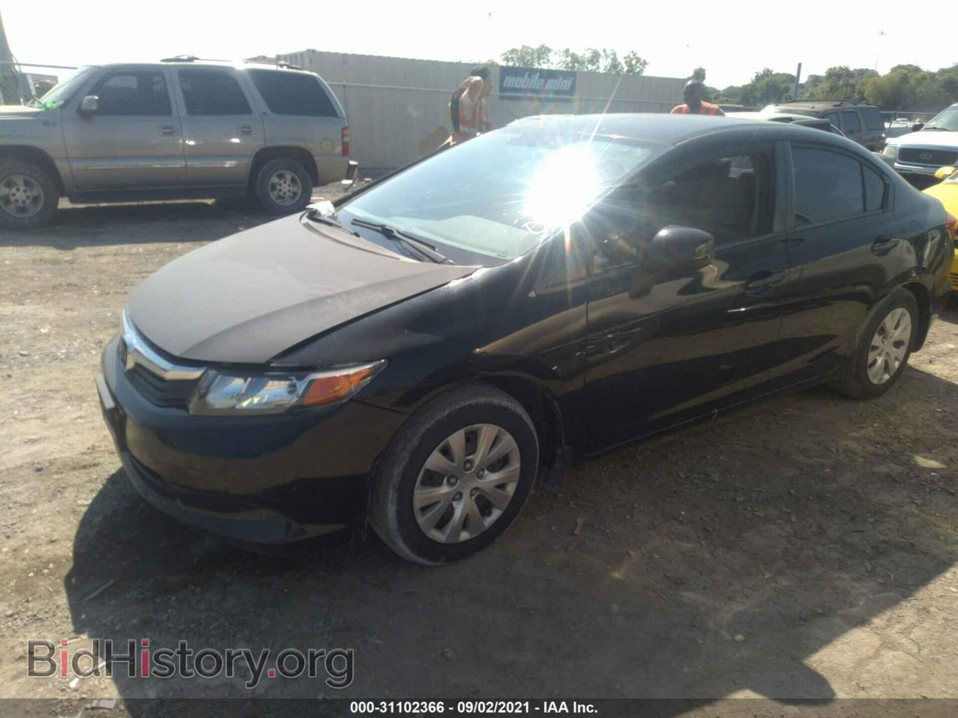 2012 HONDA CIVIC SDN - VIN: 19XFB2F54CE013512 - Фото 2