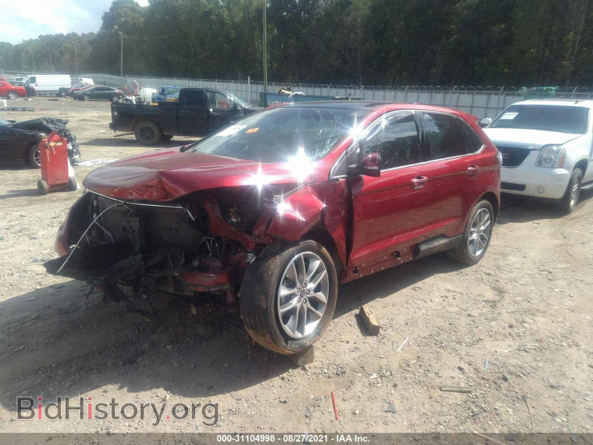 2015 FORD EDGE - VIN: 2FMPK3K93FBB58518 - Фото 2