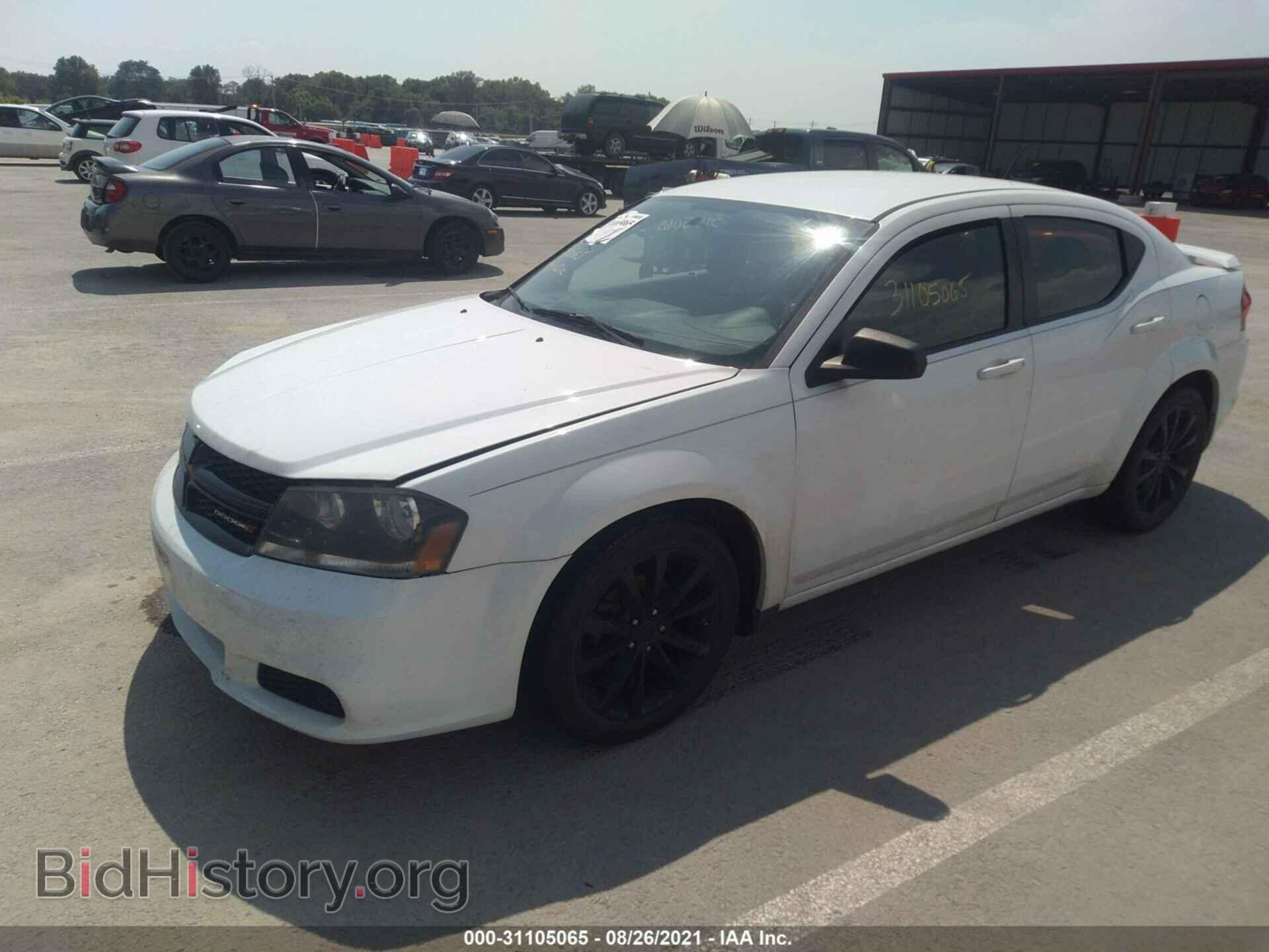 2014 DODGE AVENGER - VIN: 1C3CDZAG0EN104262 - Фото 2