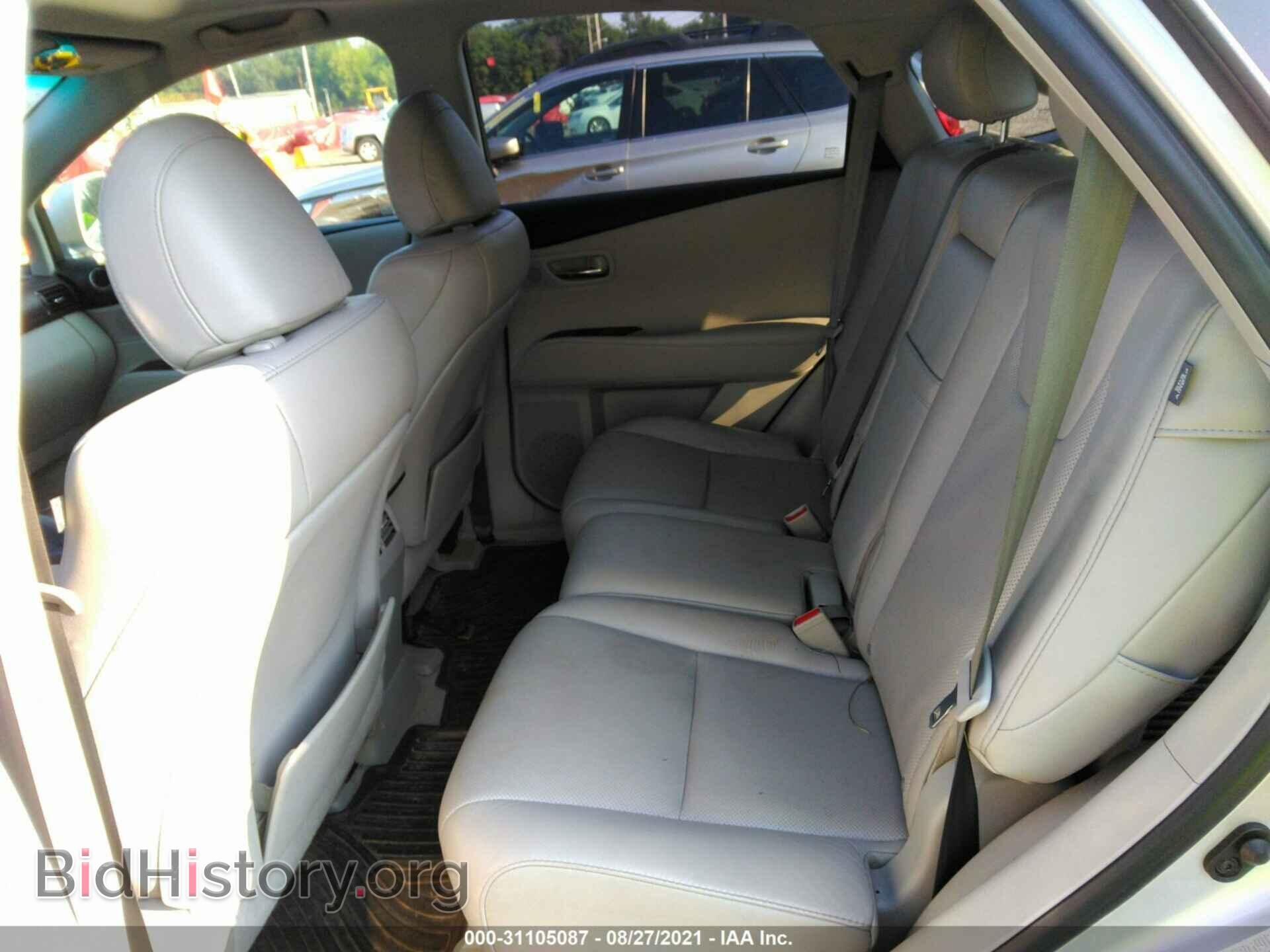 2011 LEXUS RX 350 - VIN: 2T2BK1BA6BC105659 - Фото 8