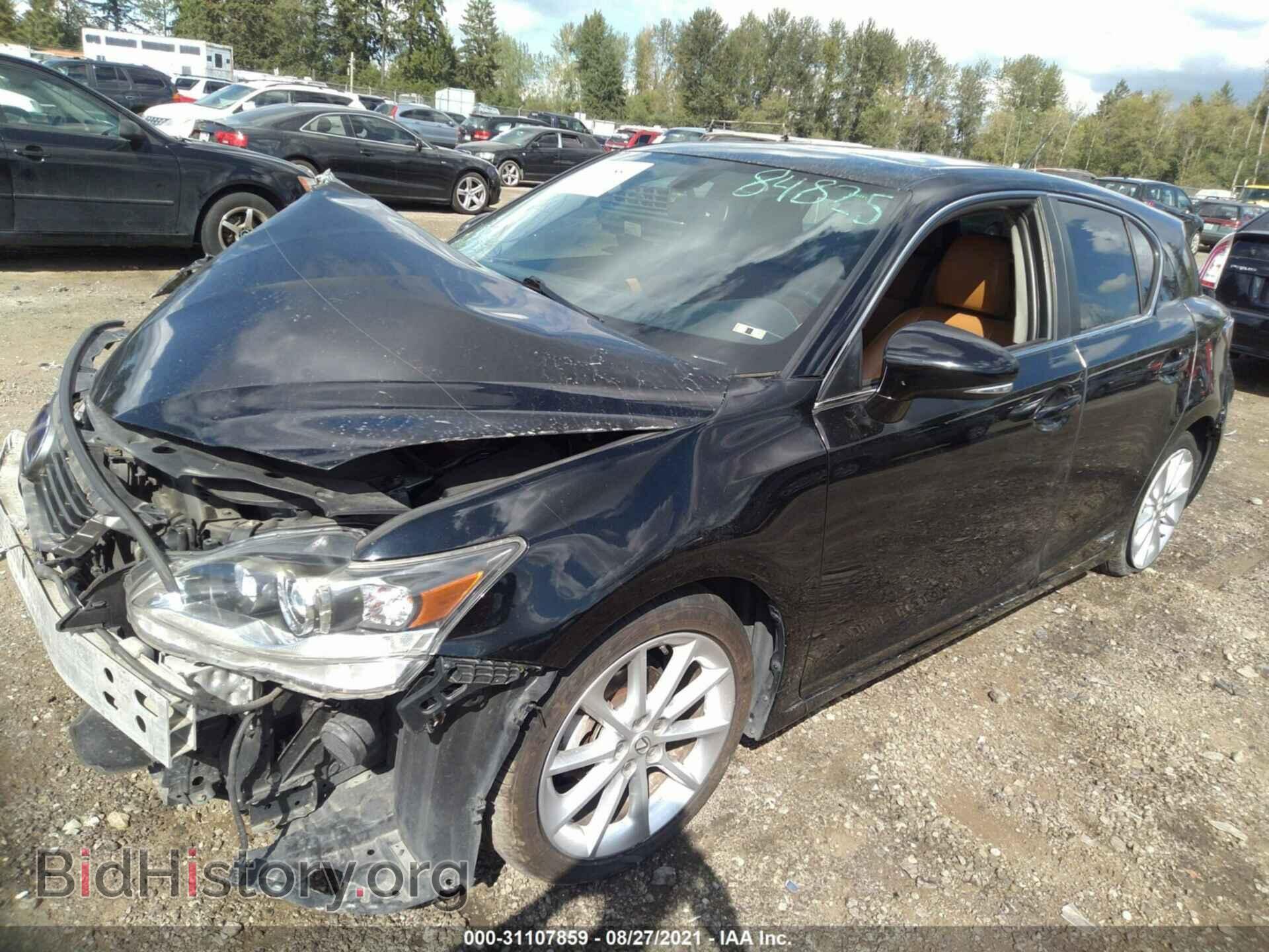 2012 LEXUS CT 200H - VIN: JTHKD5BH2C2057515 - Фото 2