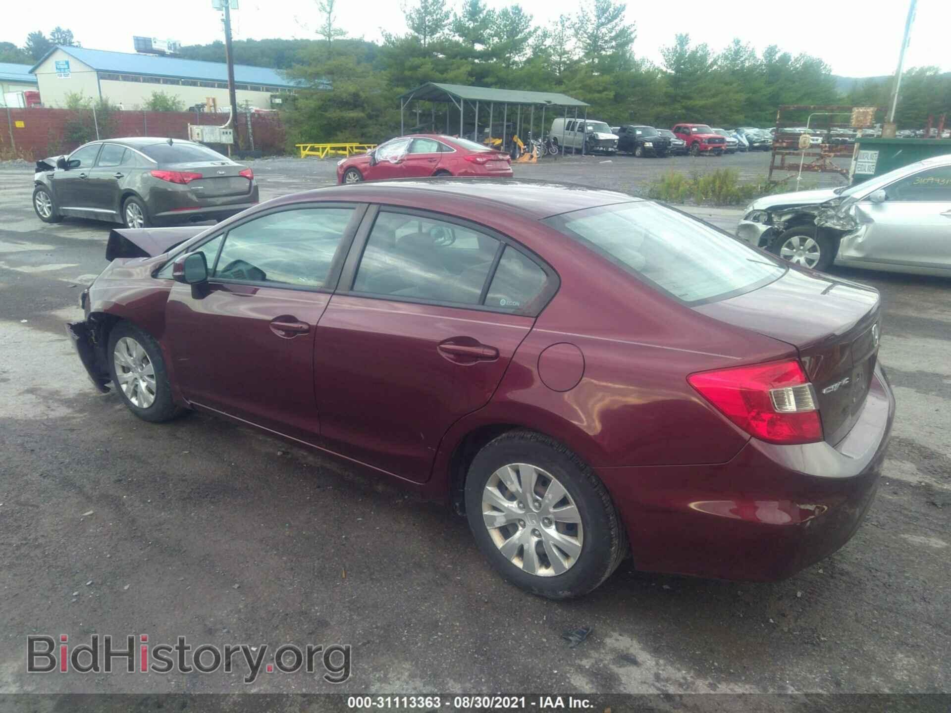 2012 HONDA CIVIC SDN - VIN: 19XFB2F51CE345827 - Фото 3
