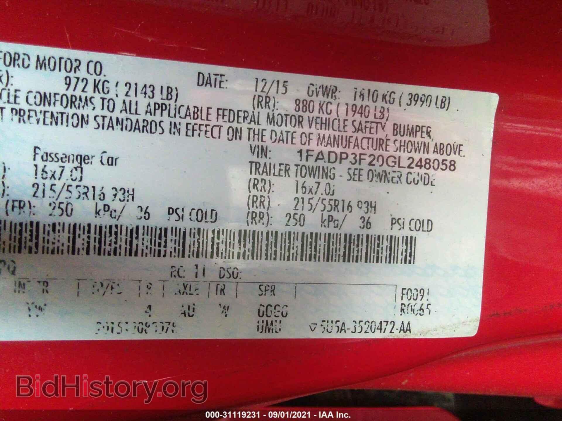 2016 FORD FOCUS - VIN: 1FADP3F20GL248058 - Photo 9