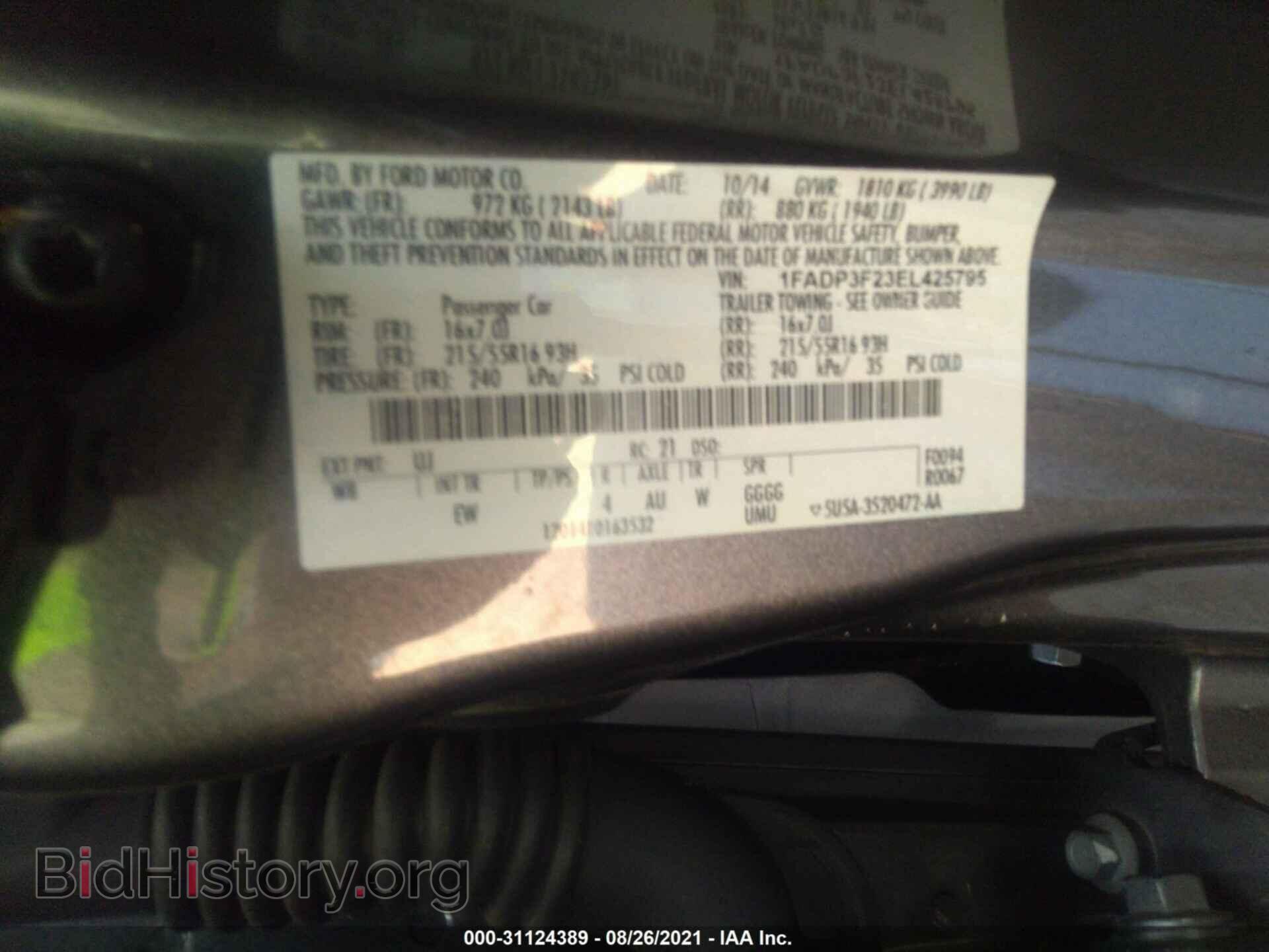 2014 FORD FOCUS - VIN: 1FADP3F23EL425795 - Photo 9