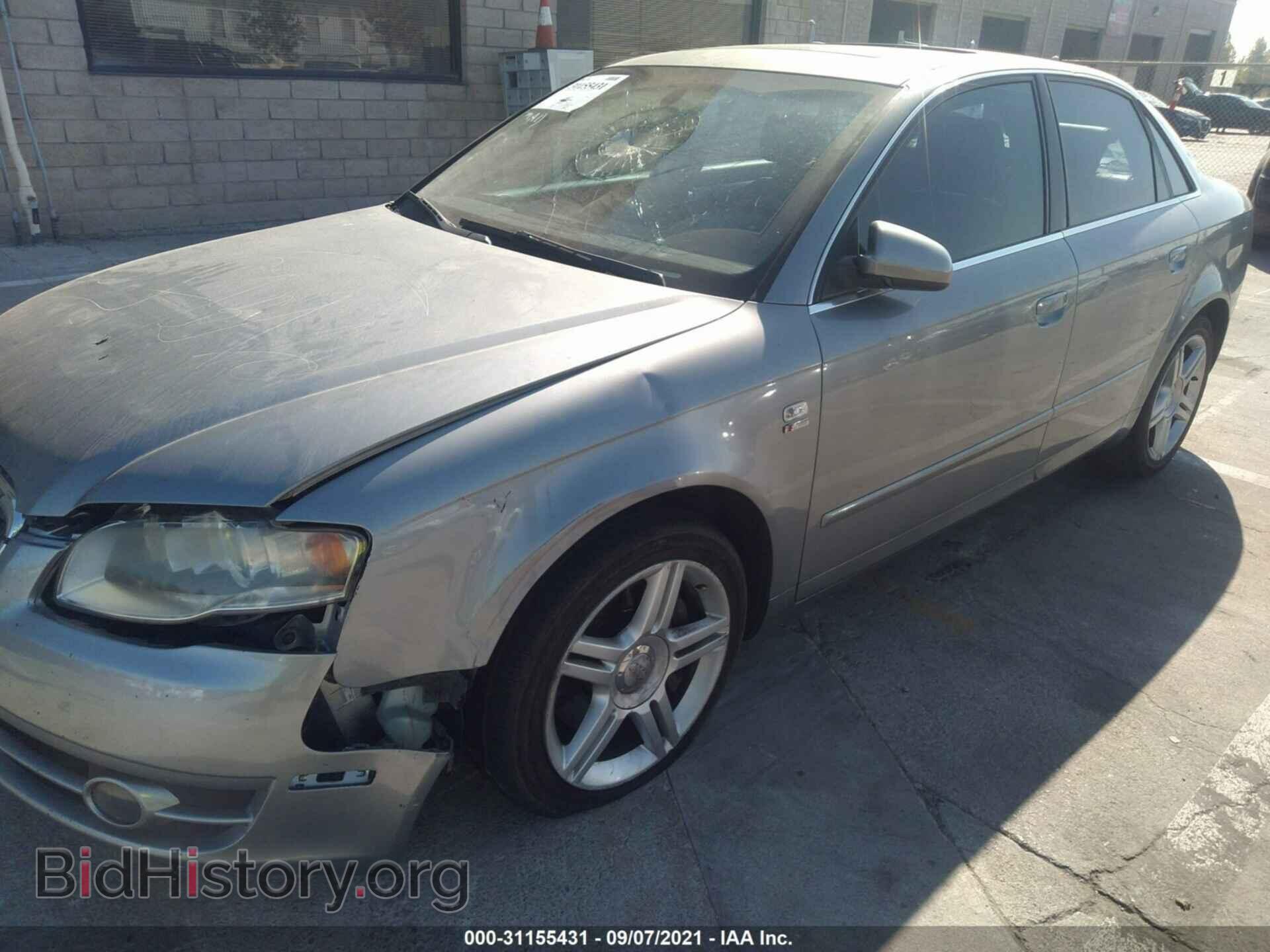 2007 AUDI A4 - VIN: WAUAF78E37A245095 - Фото 2