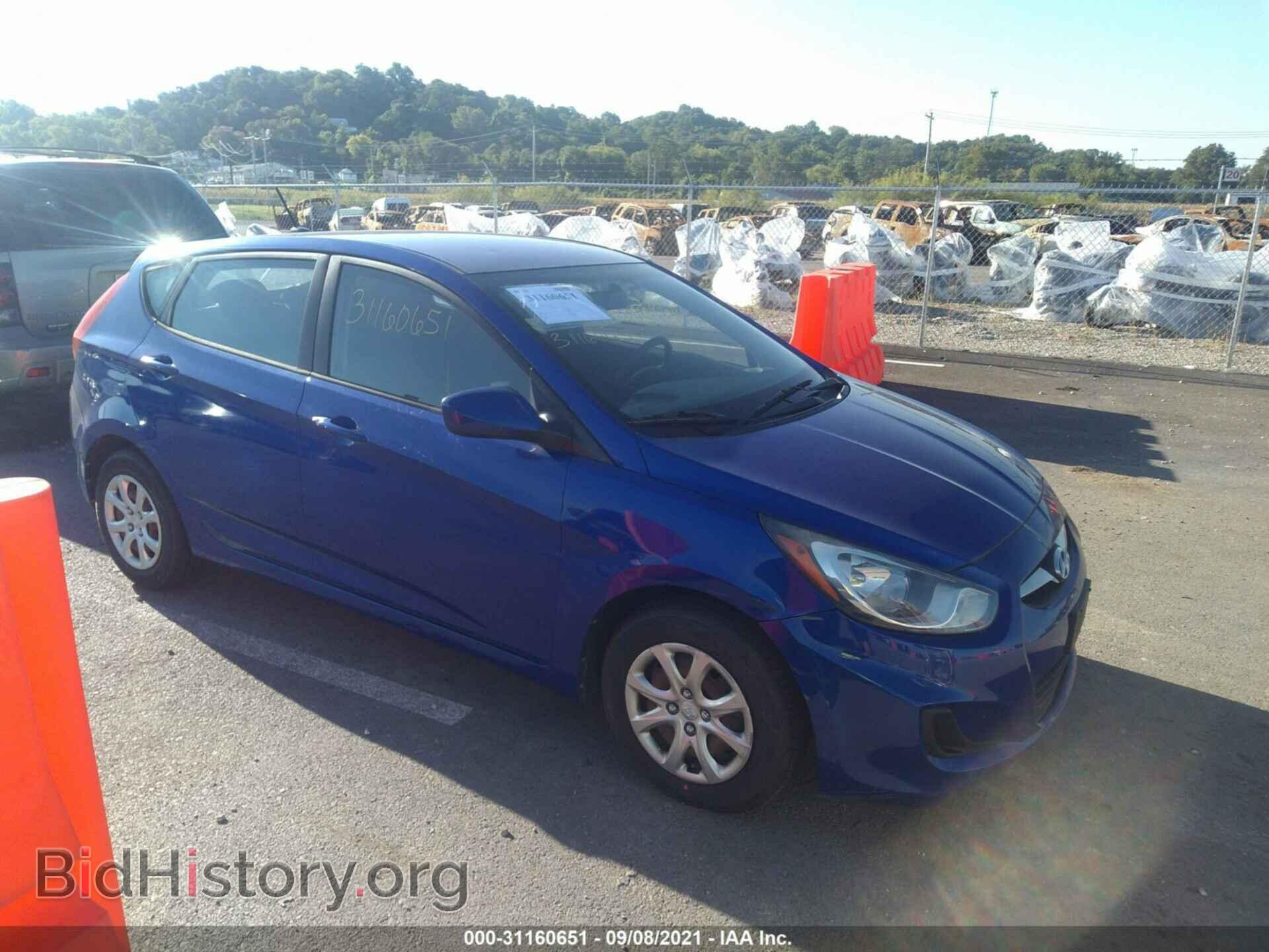 Photo KMHCT5AE9CU016119 - HYUNDAI ACCENT 2012
