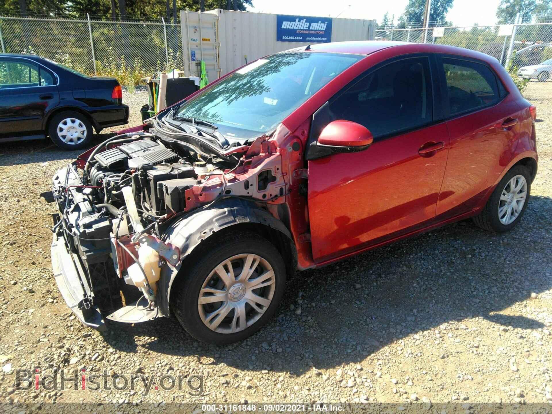 2014 MAZDA MAZDA2 - VIN: JM1DE1KY2E0176910 - Фото 2