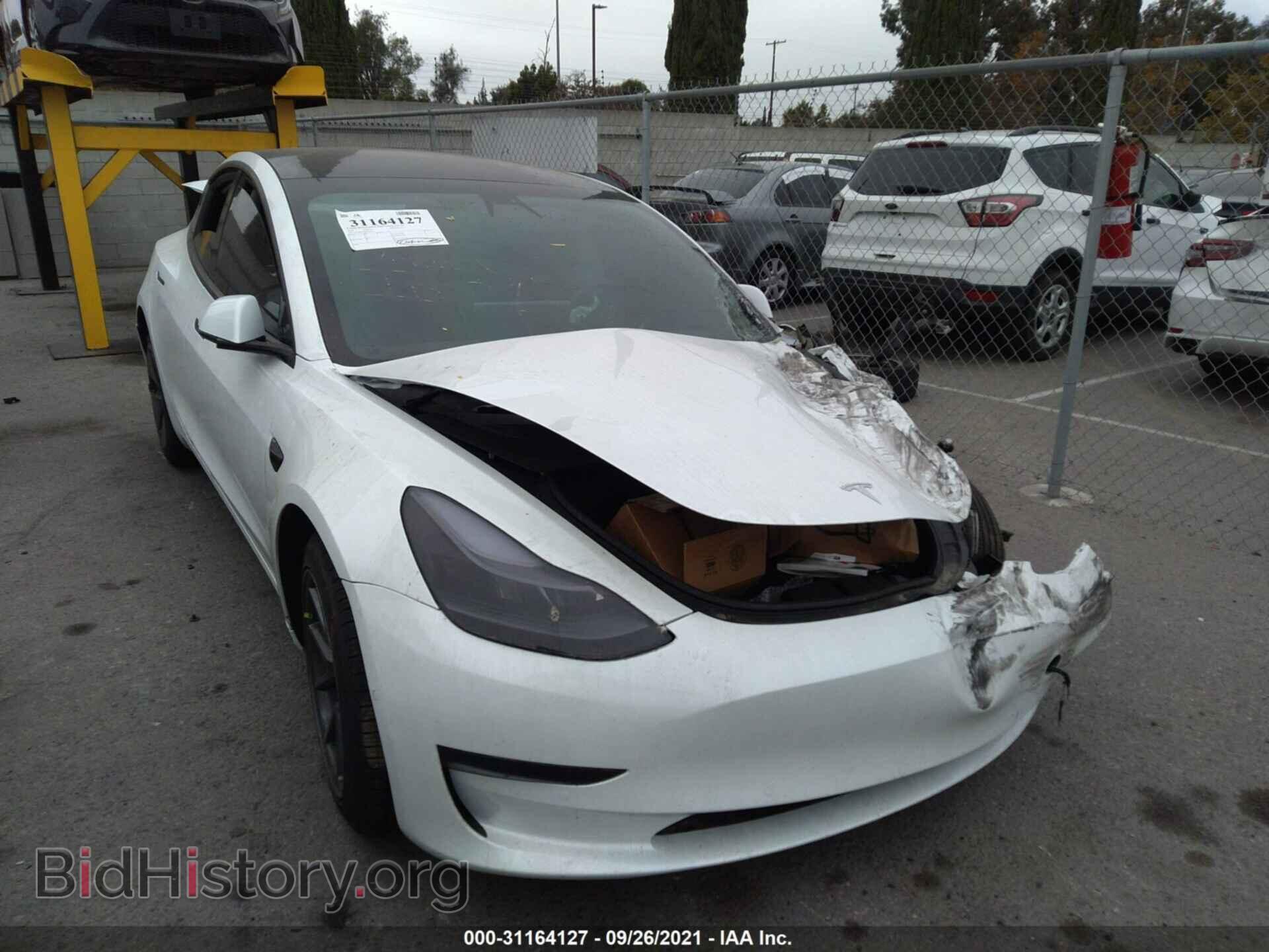 Photo 5YJ3E1EA4MF873909 - TESLA MODEL 3 2021