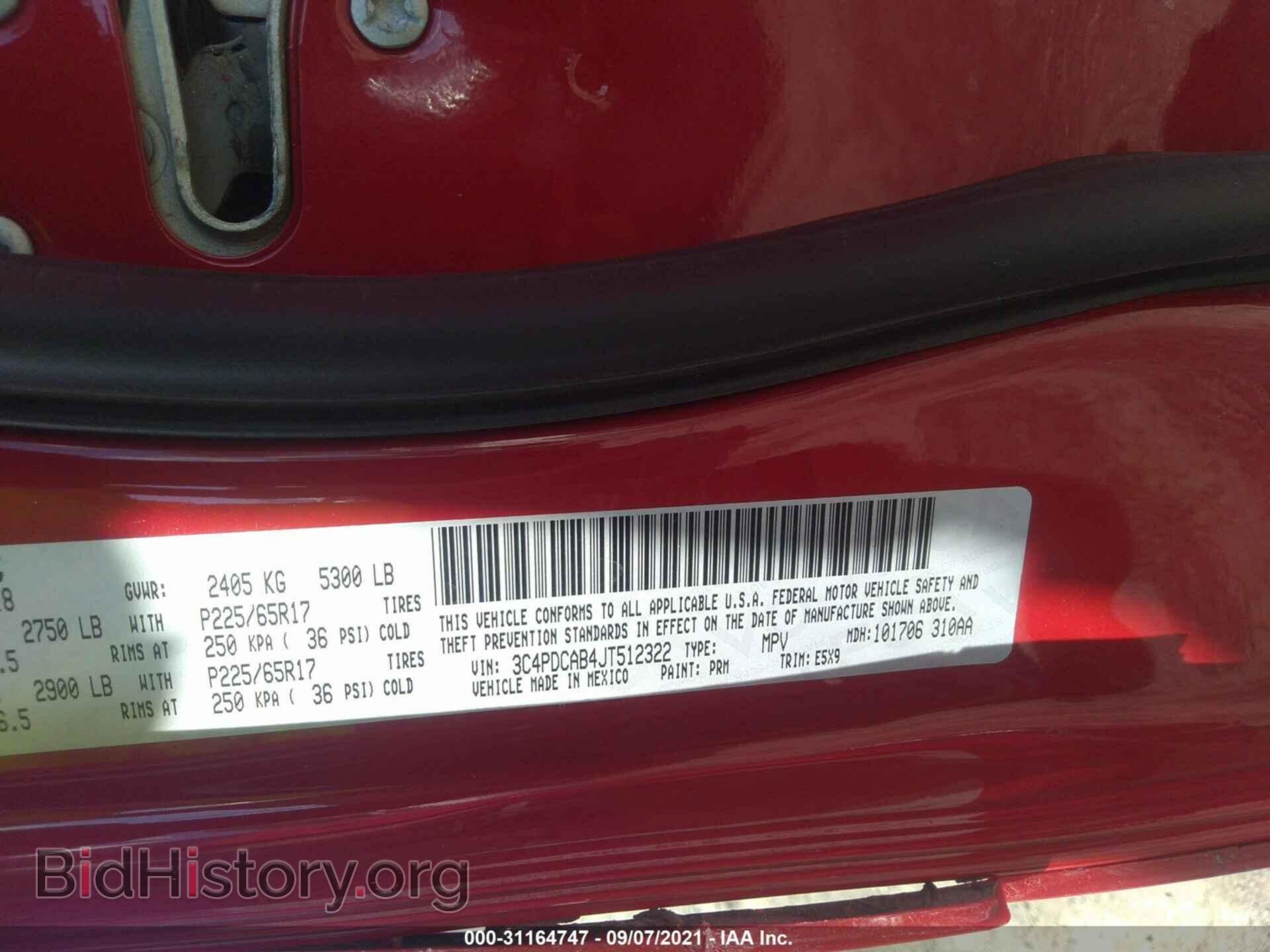 2018 DODGE JOURNEY - VIN: 3C4PDCAB4JT512322 - Photo 9