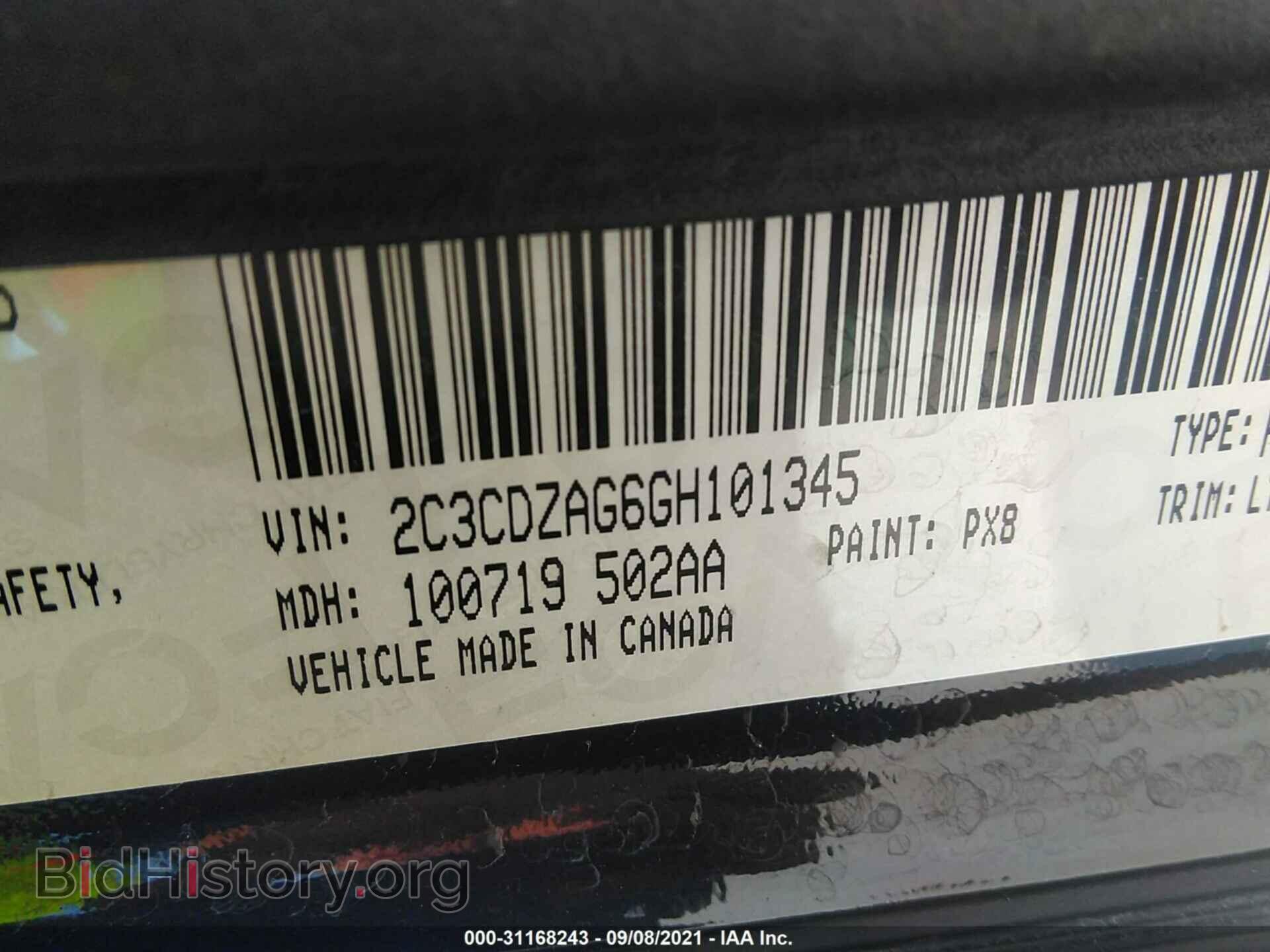 2016 DODGE CHALLENGER - VIN: 2C3CDZAG6GH101345 - Photo 9