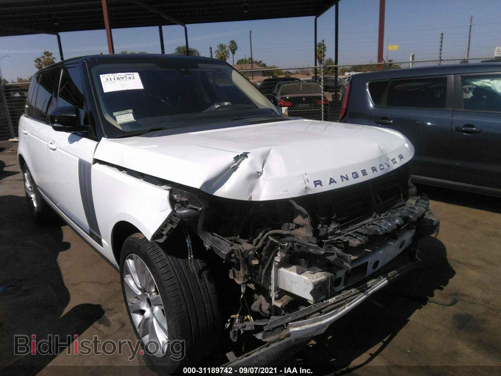 Фотография SALGS3EF4GA256484 - LAND ROVER RANGE ROVER 2016