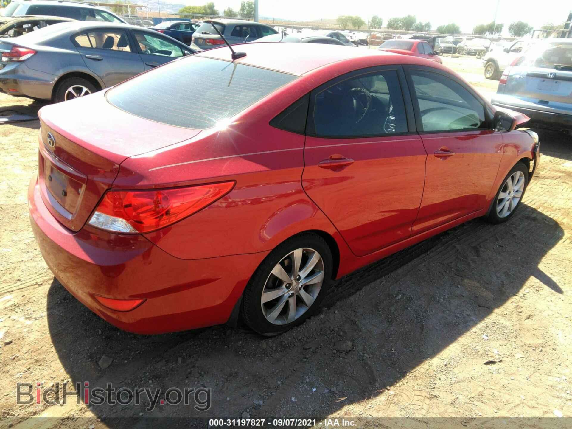 2013 HYUNDAI ACCENT - VIN: KMHCU4AE3DU320975 - Фото 4
