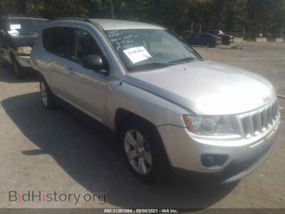 2012 Jeep COMPASS Sport, silver — VIN 1C4NJDBB6CD604707, IAAI
