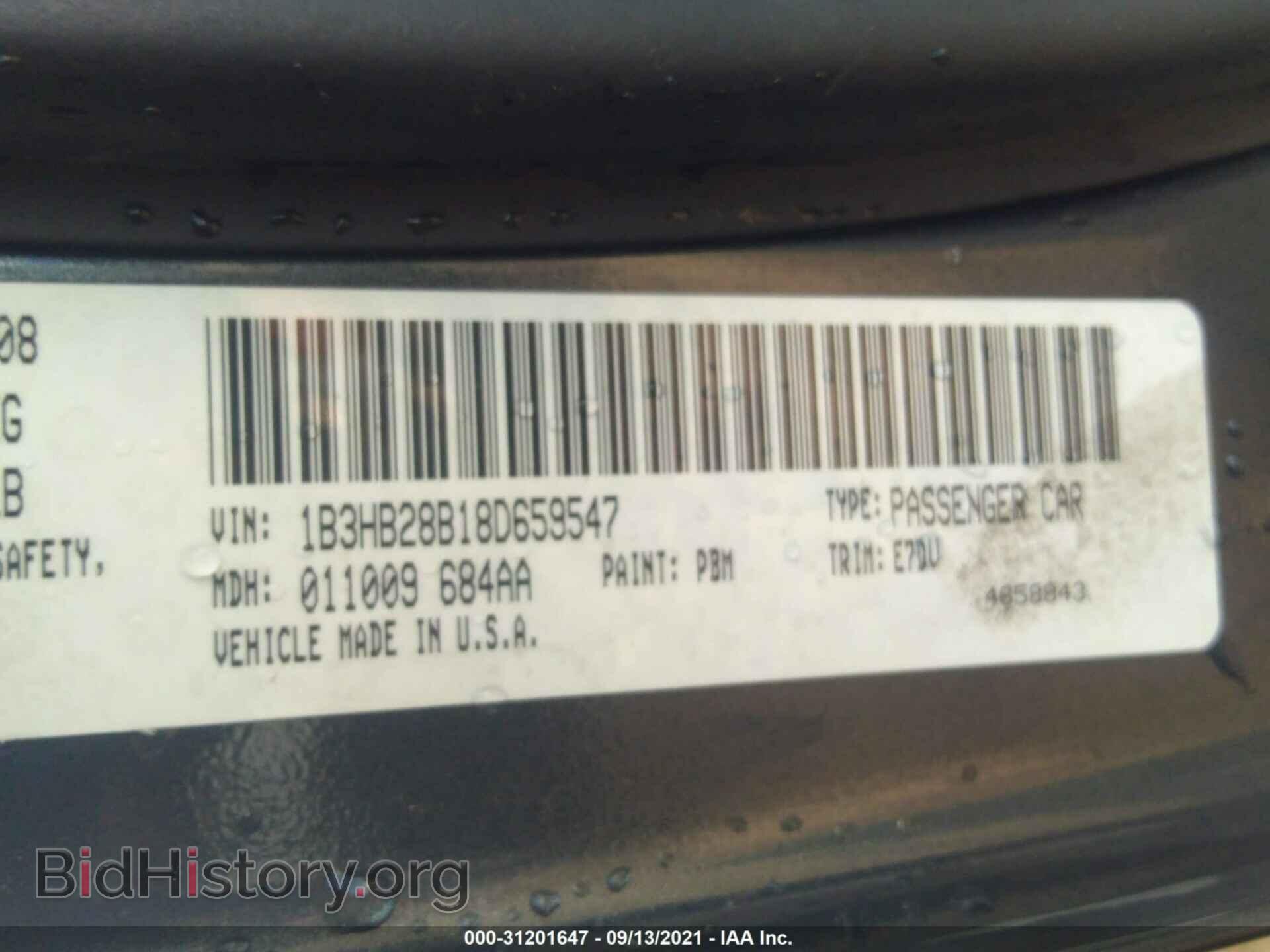 2008 DODGE CALIBER - VIN: 1B3HB28B18D659547 - Photo 9