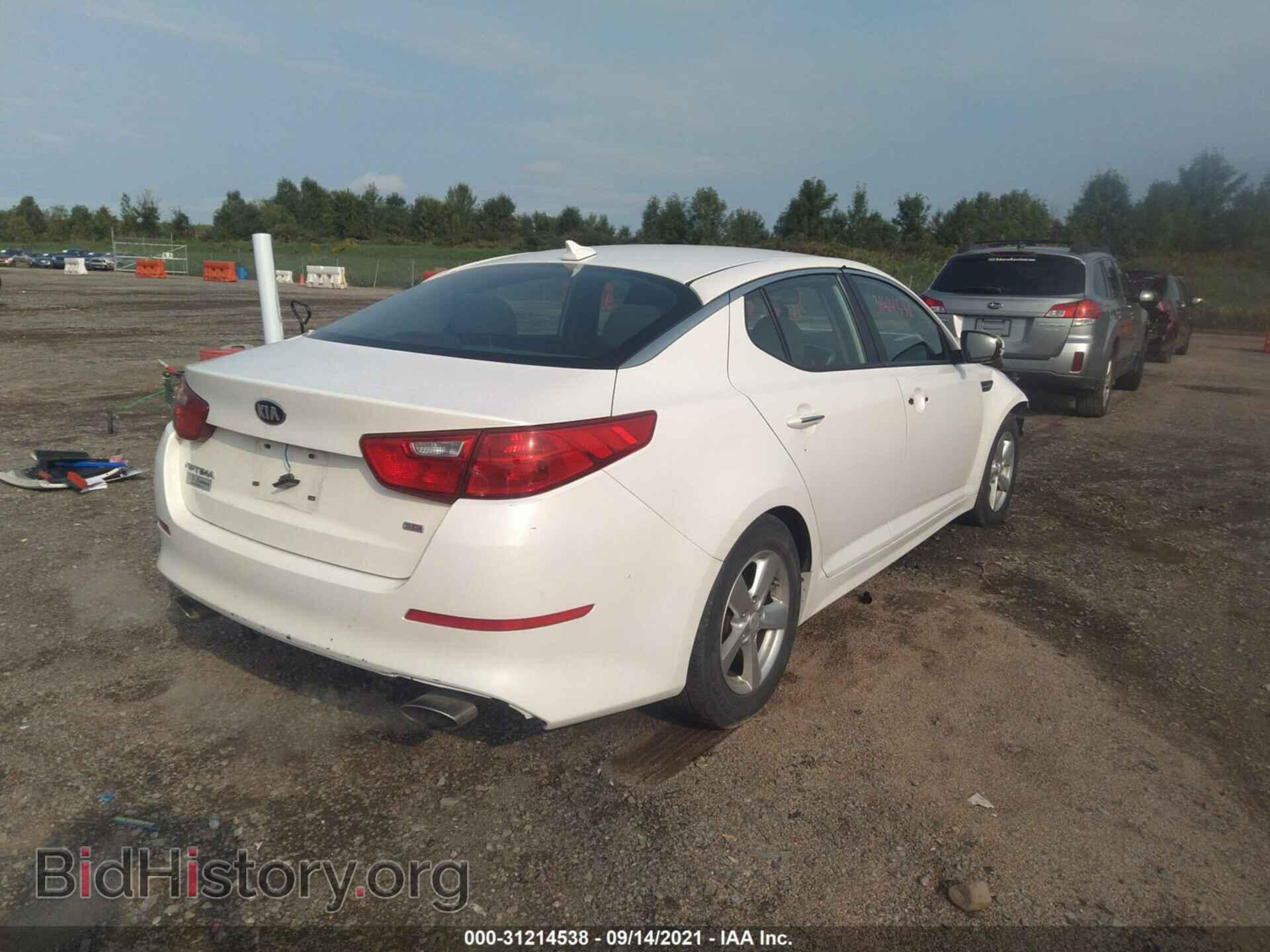 2015 KIA OPTIMA - VIN: KNAGM4A71F5662961 - Photo 4